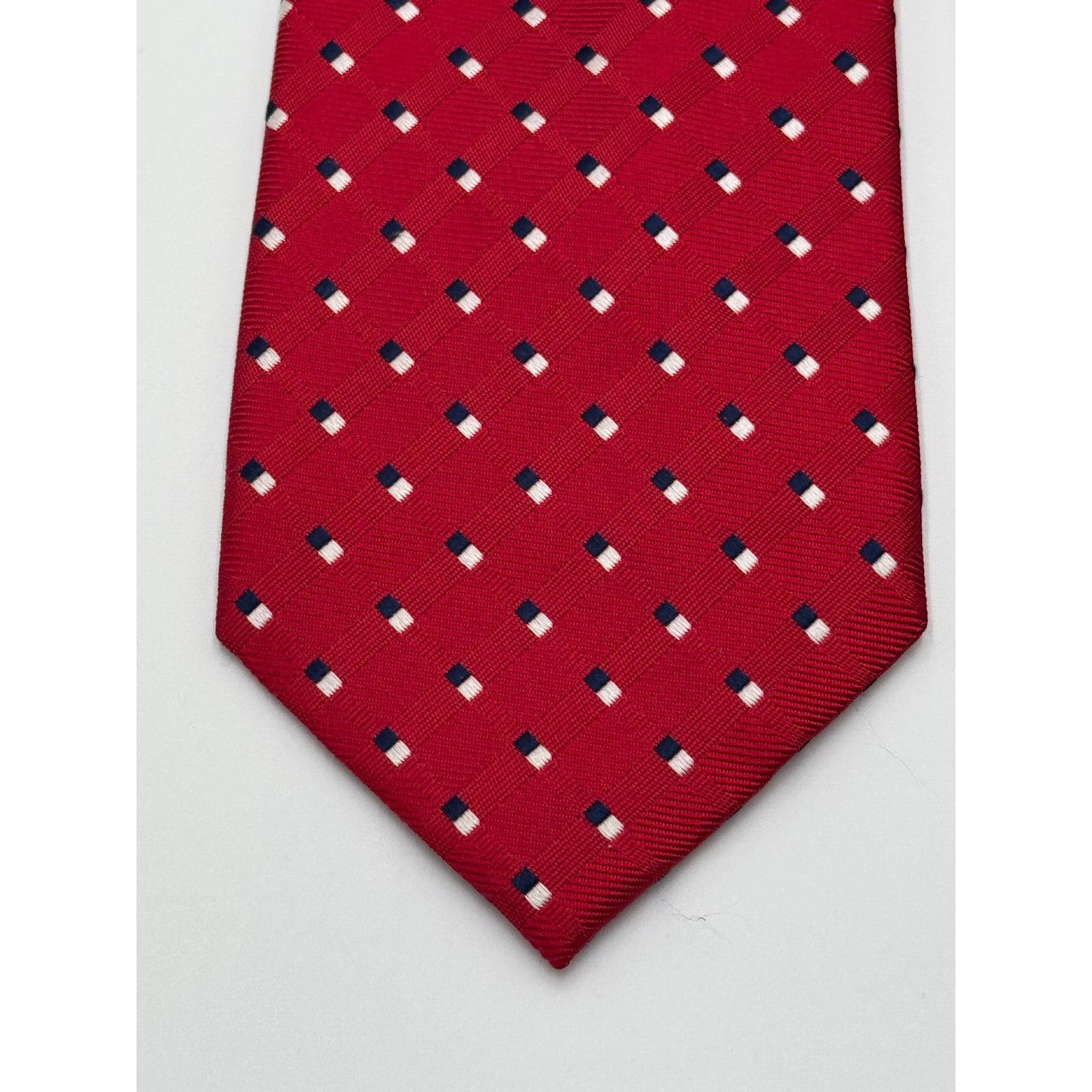 Jos. A. Bank Jos. A. Bank Executive Collection Red Geometric Silk Tie Size ONE SIZE - 3 Thumbnail