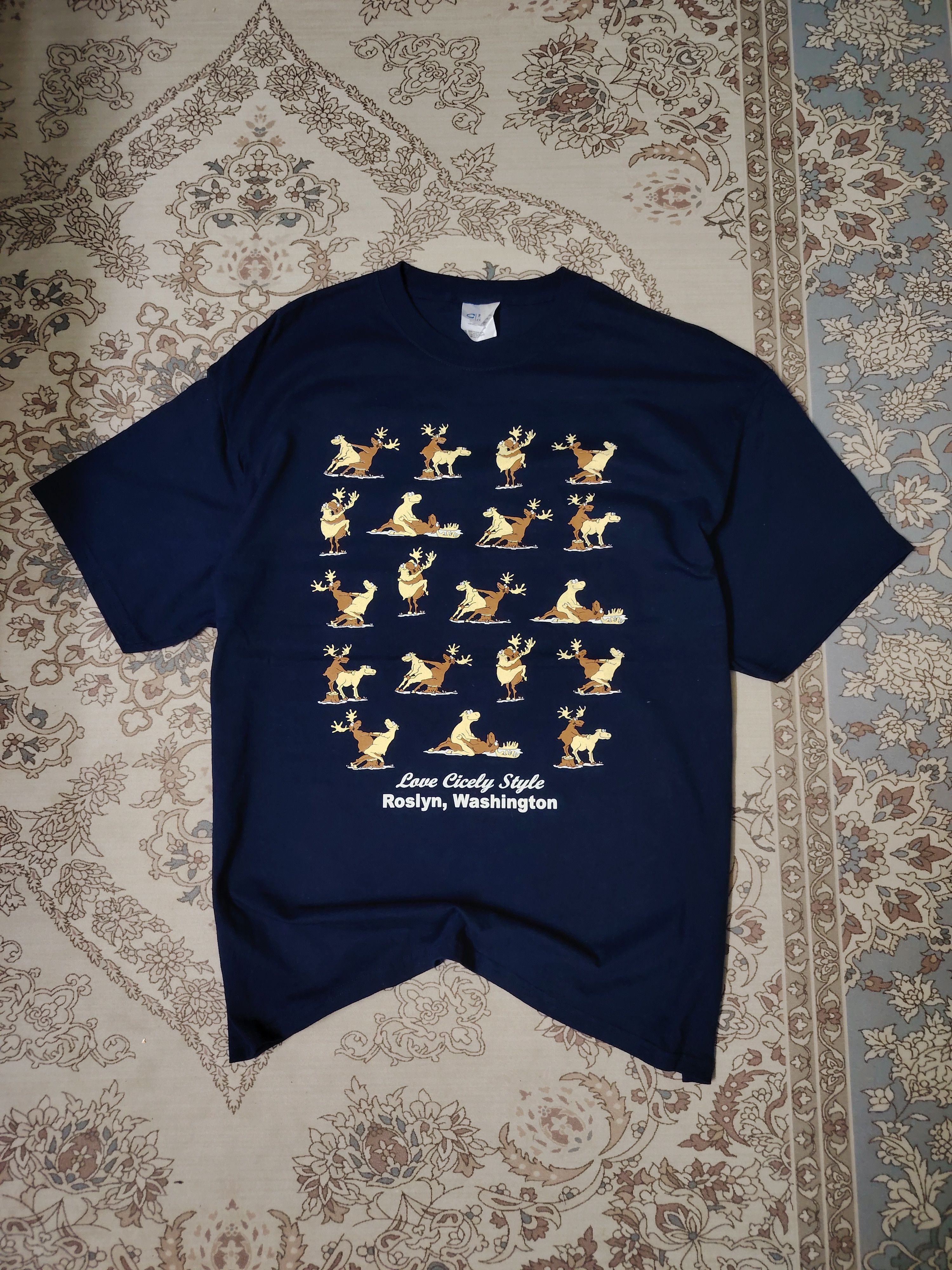 Port & Company × Vintage Vintage 90s Humor Sex Position Animal Y2K Hype Love Cicely Size US XL / EU 56 / 4 - 1 Thumbnail