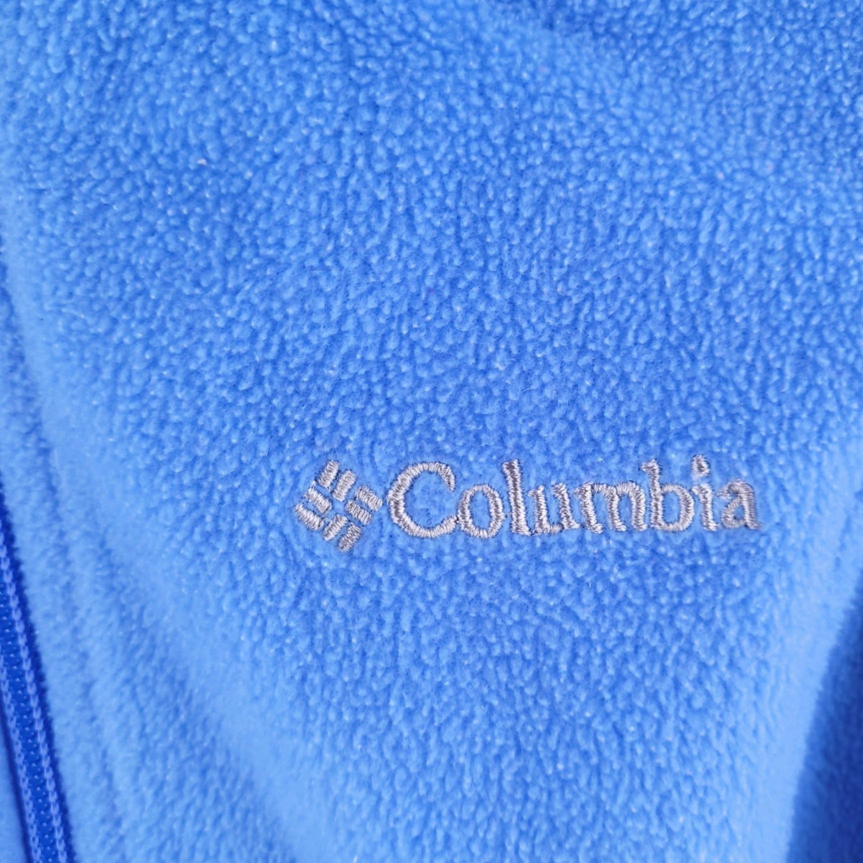 Vintage Columbia Sweater Vest Womens Small Blue Zip Polyester Fleece Shirt Vest Womens Small Blue Zip Polyester Fleece Size S / US 4 / IT 40 - 2 Thumbnail