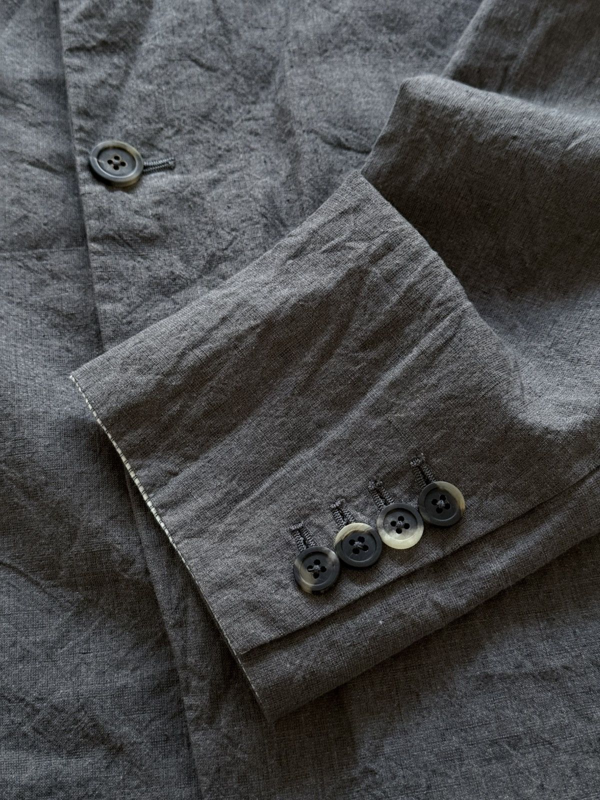 Forme D'Expression Forme Dexpression Gray Linen Jacket + Pants Suit Size 38R - 5 Thumbnail