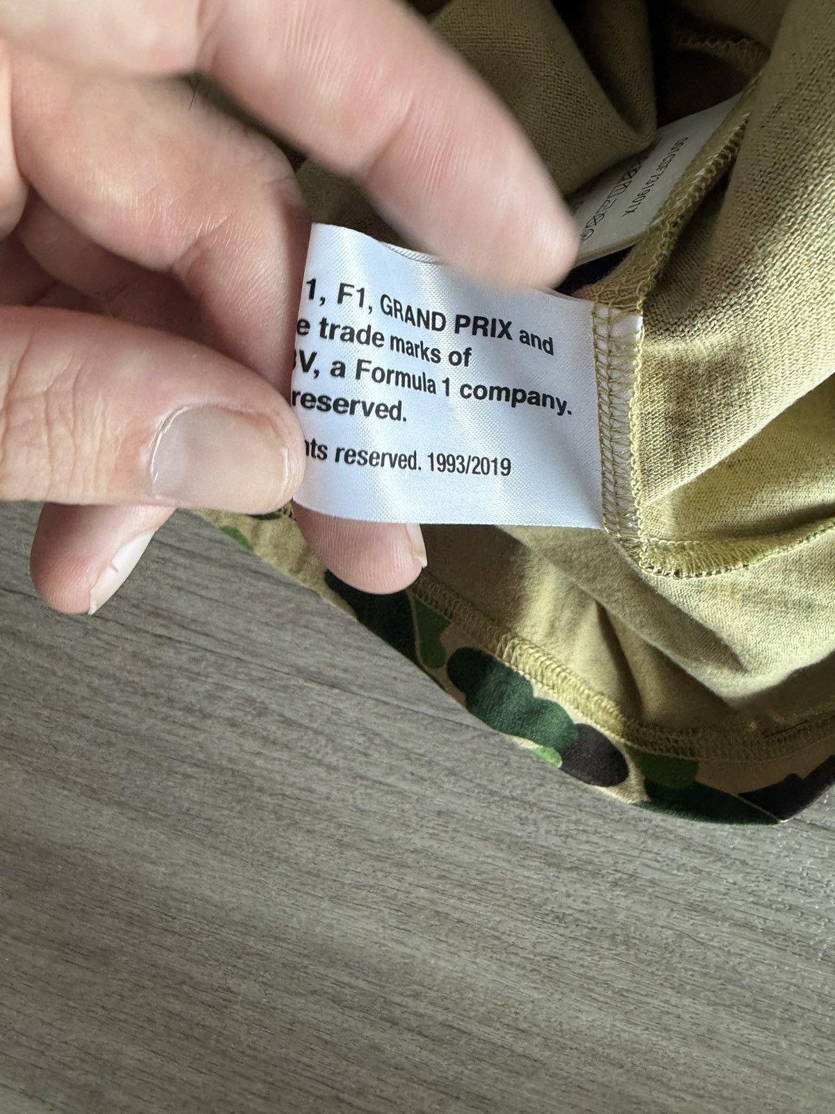 Bape Bape x Formula 1 Tee Size US XL / EU 56 / 4 - 6 Thumbnail