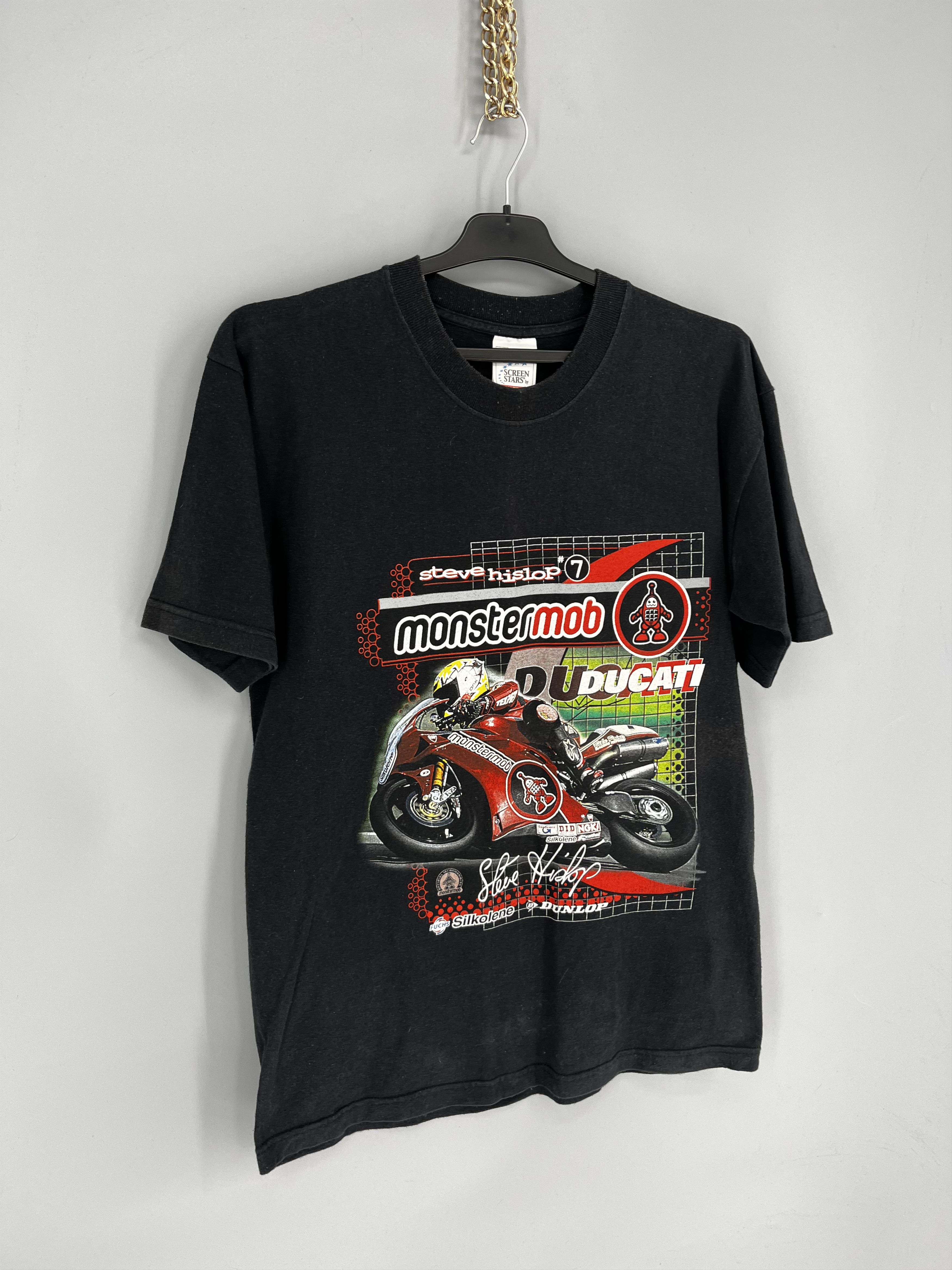 Ducati Vintage Ducati Steve Hislop Monster Mob UK Superbike RacingM Size US M / EU 48-50 / 2 - 2 Thumbnail