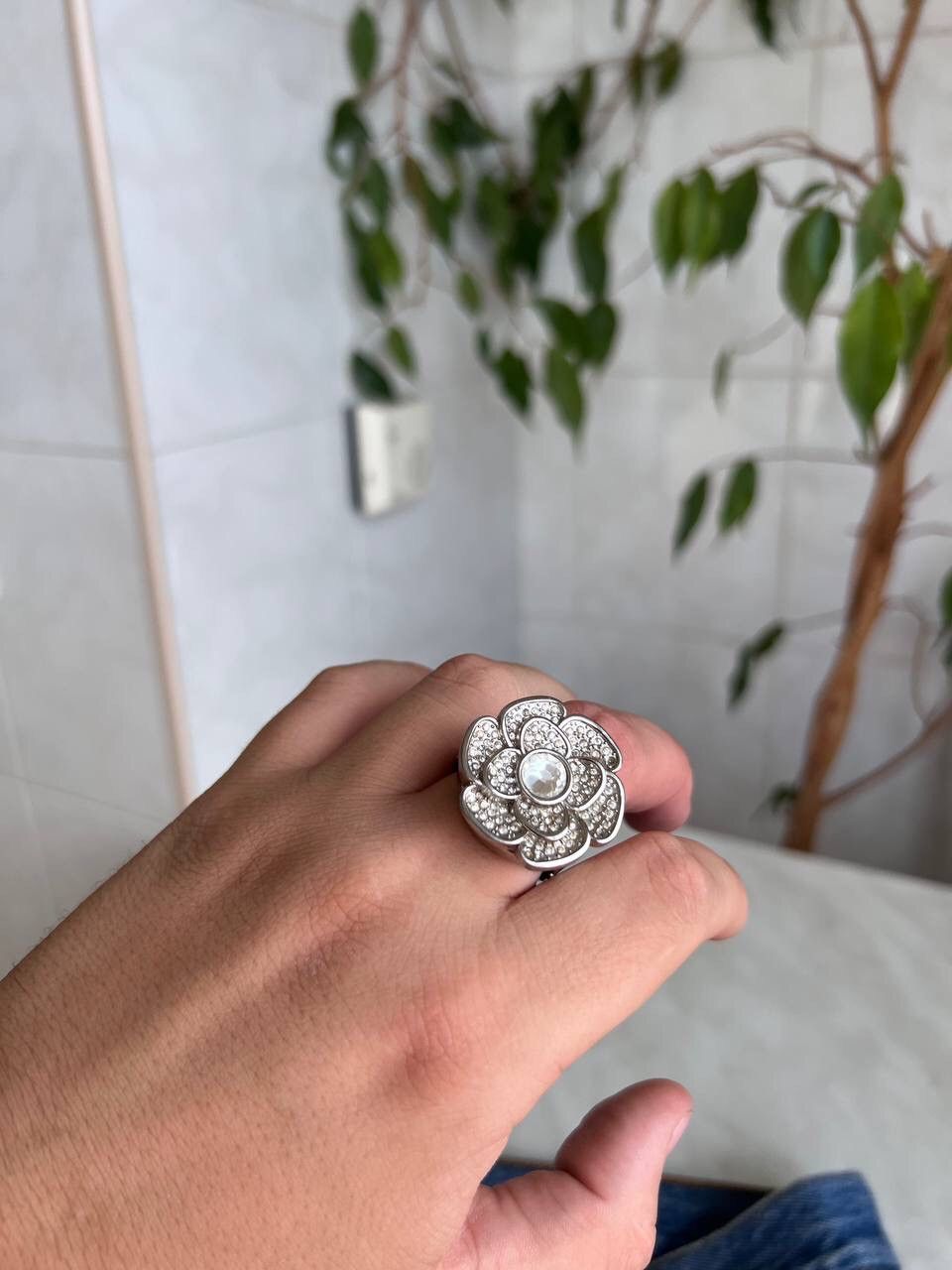 Japanese Brand × Vintage Vintage Japanese style futuristic Watch Chrome Ring Crystal Size ONE SIZE - 6 Thumbnail