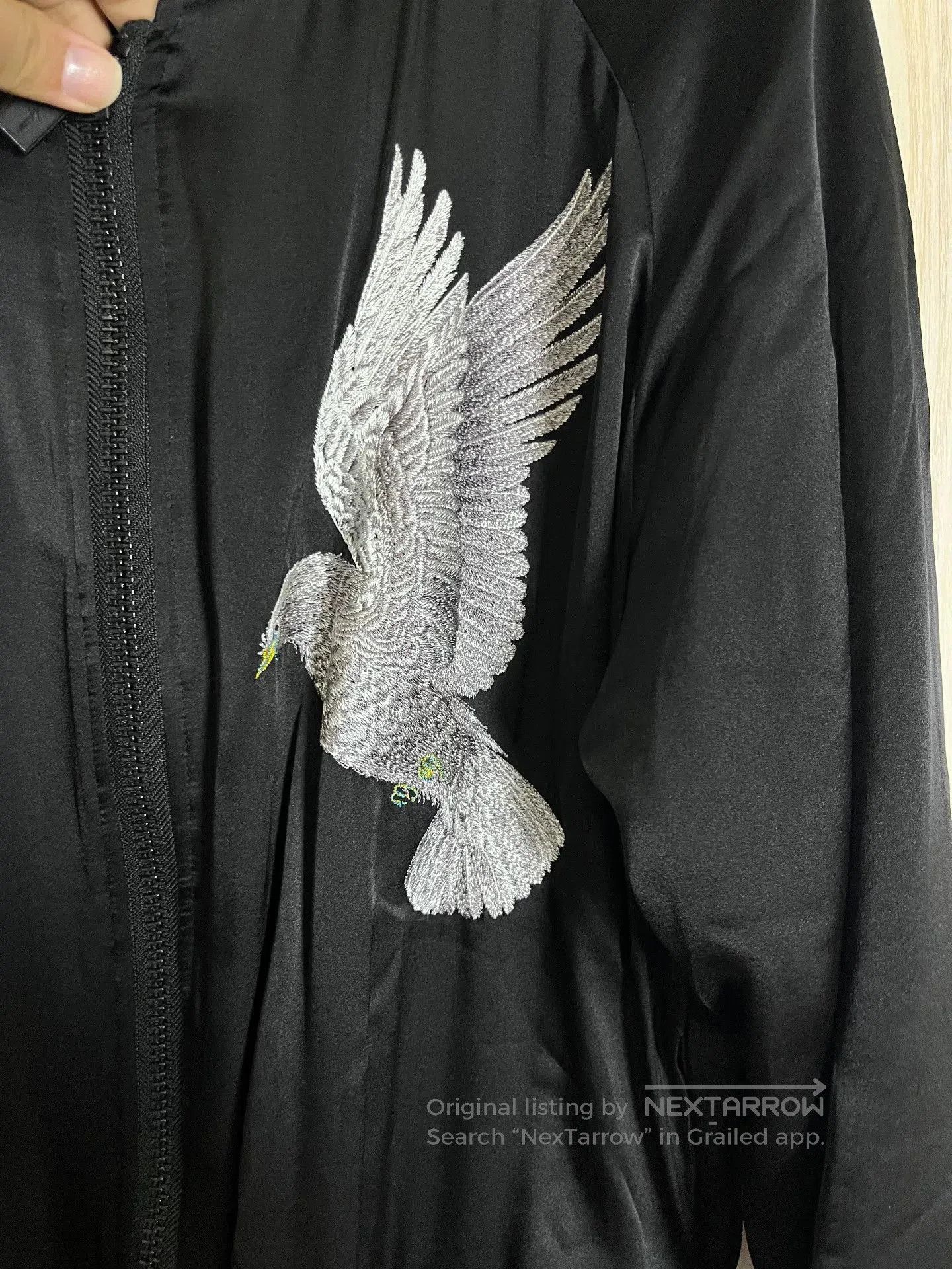 Yohji Yamamoto Yohji Yamamoto Silk Jacket Wing Design. Size US L / EU 52-54 / 3 - 2 Thumbnail