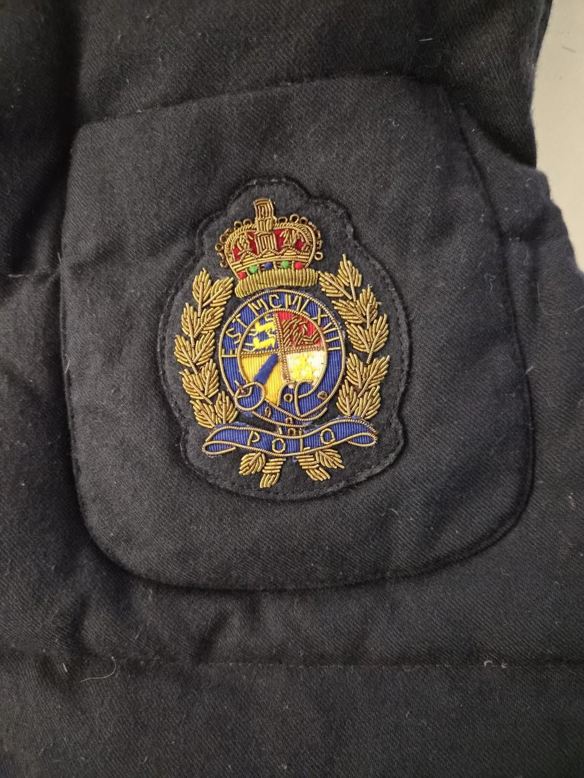 Polo Ralph Lauren Polo Ralph Lauren Crest Vest Wool White Duck Down Navy M Size US M / EU 48-50 / 2 - 2 Thumbnail