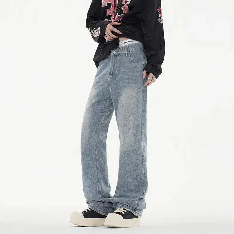 Japanese Brand Retro loose casual micro flared jeans Size US 32 / EU 48 - 4 Thumbnail