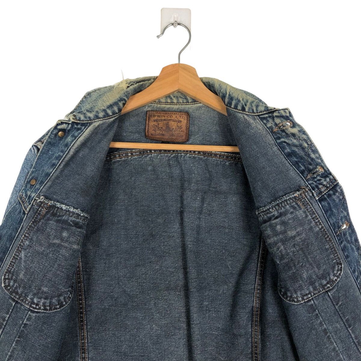Edwin 🔥70’s True Vintage Trucker Denim Jacket Edwin Made in USA Size US M / EU 48-50 / 2 - 11 Thumbnail