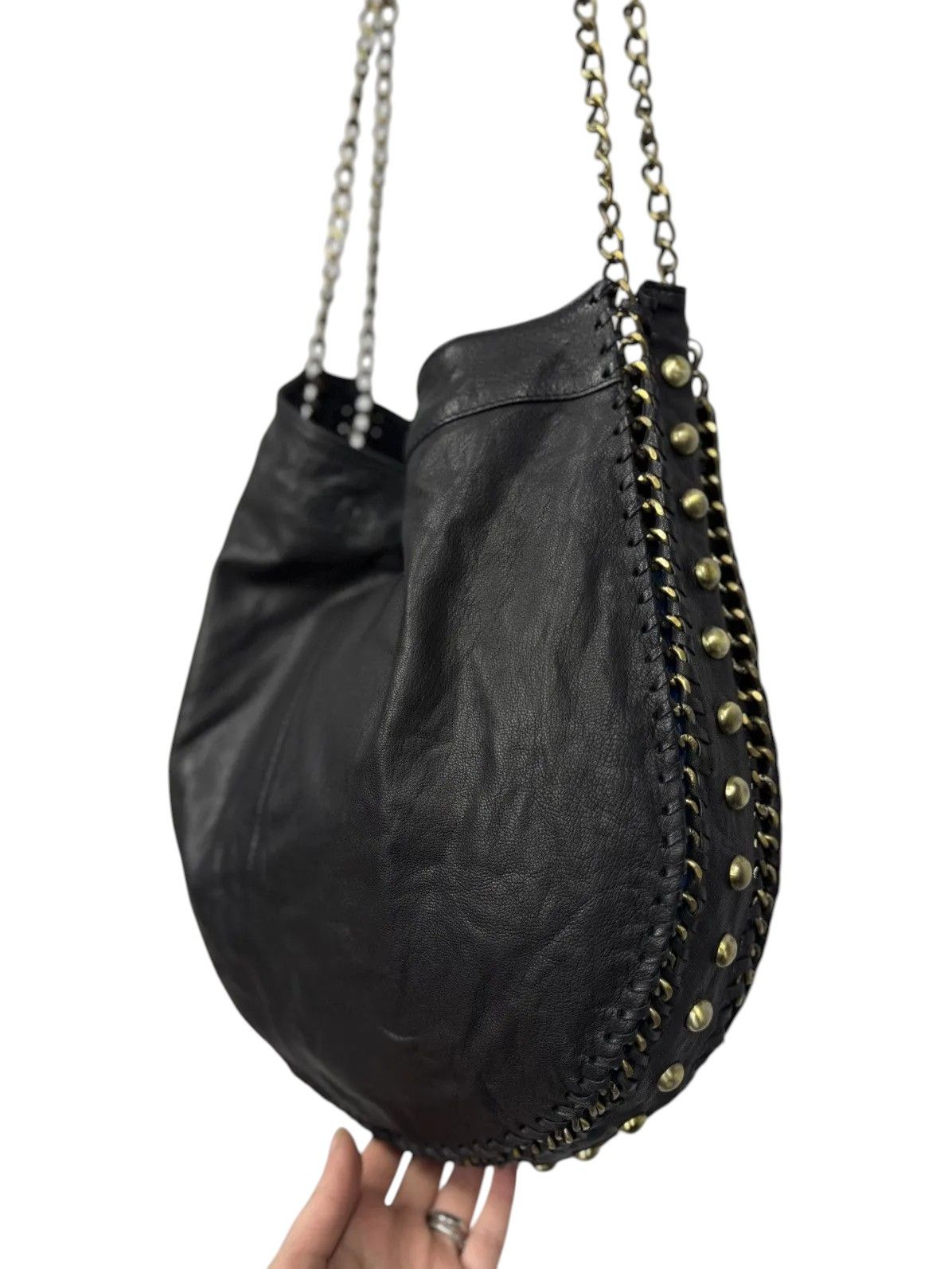 14th Addiction Leather Bag AS 98 style Vintage Metal Sling Bag Gothic GOA Size ONE SIZE - 8 Thumbnail