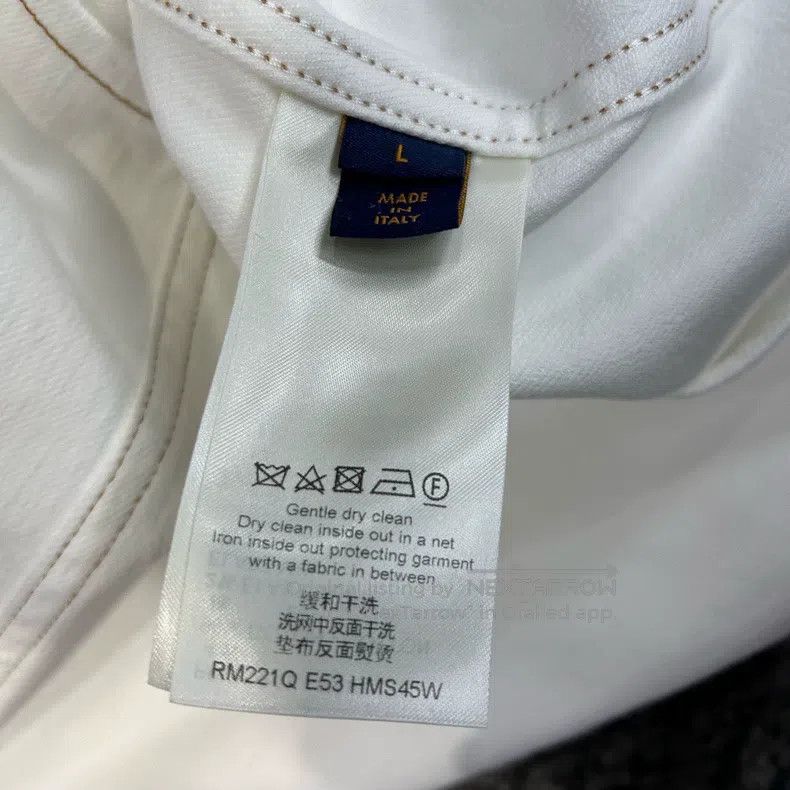 Louis Vuitton Louis Vuitton Short Sleeve Shirt with White Dark Stripe an Size US L / EU 52-54 / 3 - 4 Thumbnail