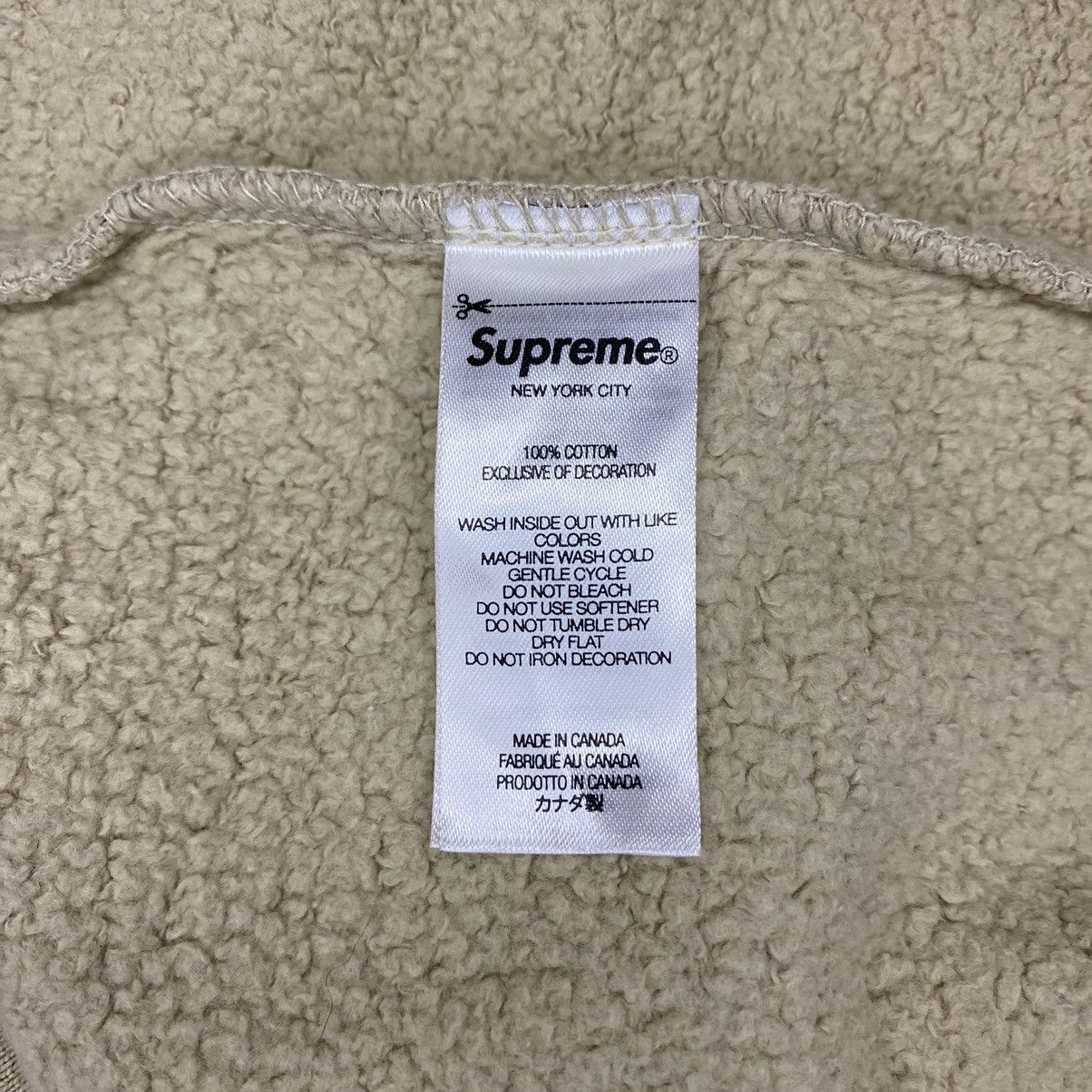 Supreme × Timberland Supreme Timberland FW21 Taupe Hoodie Size US M / EU 48-50 / 2 - 14 Thumbnail