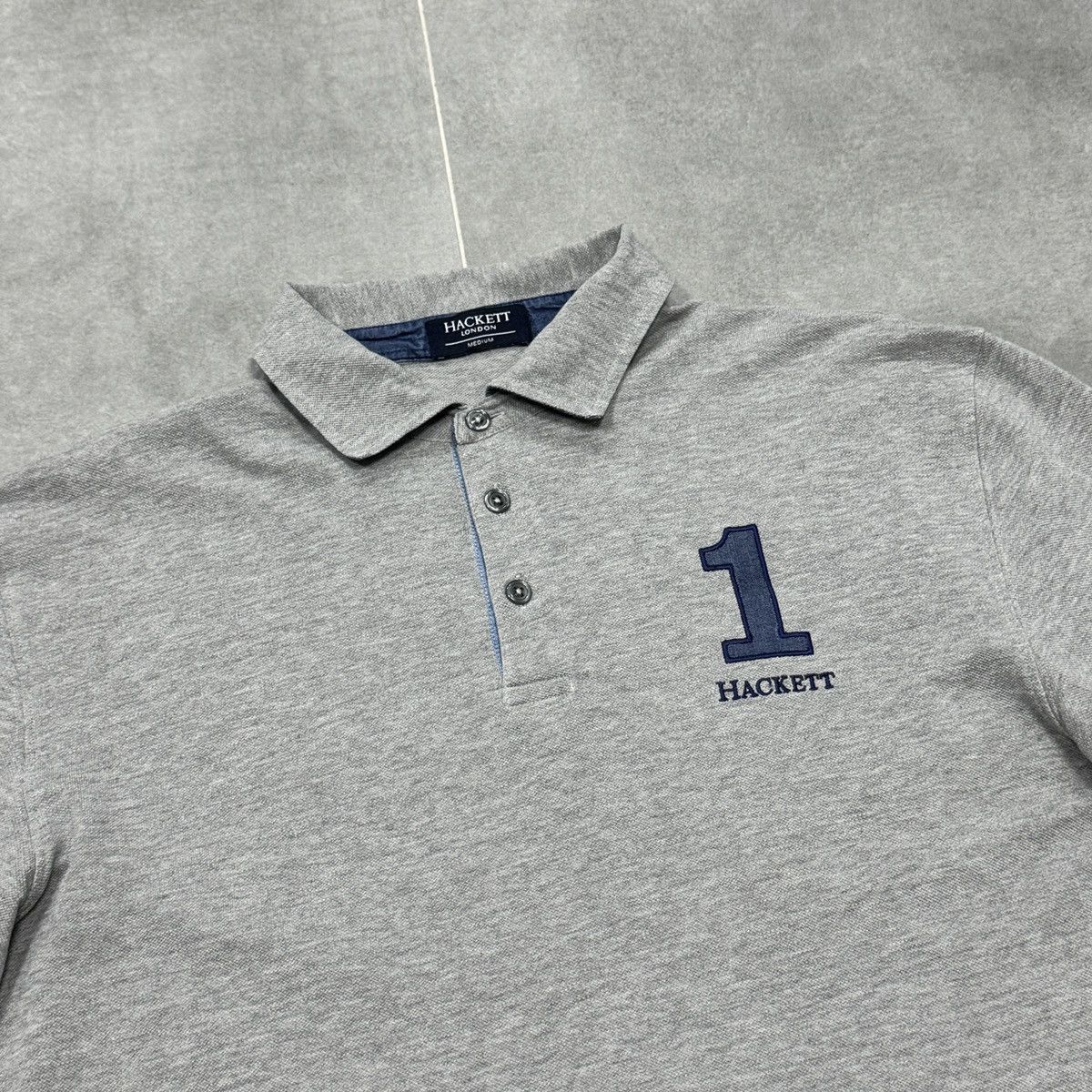 Hackett Hackett London #1 Elbow Patches Long Sleeve Rugby Polo Shirt Size US M / EU 48-50 / 2 - 7 Thumbnail