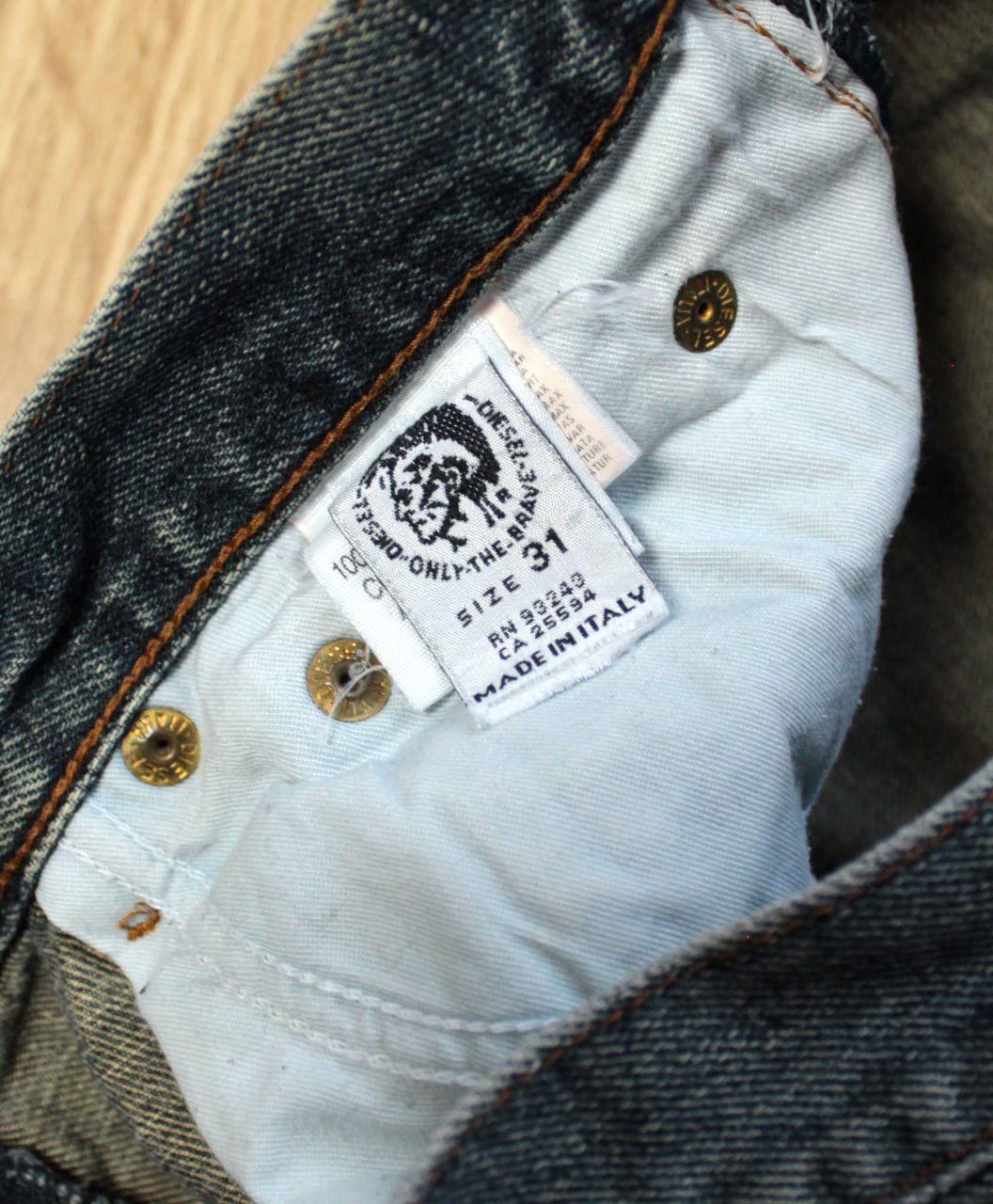 Diesel 🔥 Diesel Industry Dirty Washed Denim Vintage Jeans Pants Size US 31 - 5 Thumbnail