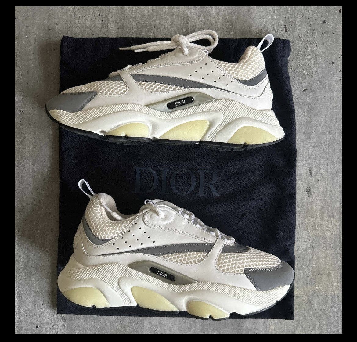 Dior Dior B22 “White Gray” Size US 7 / EU 40 - 2 Thumbnail