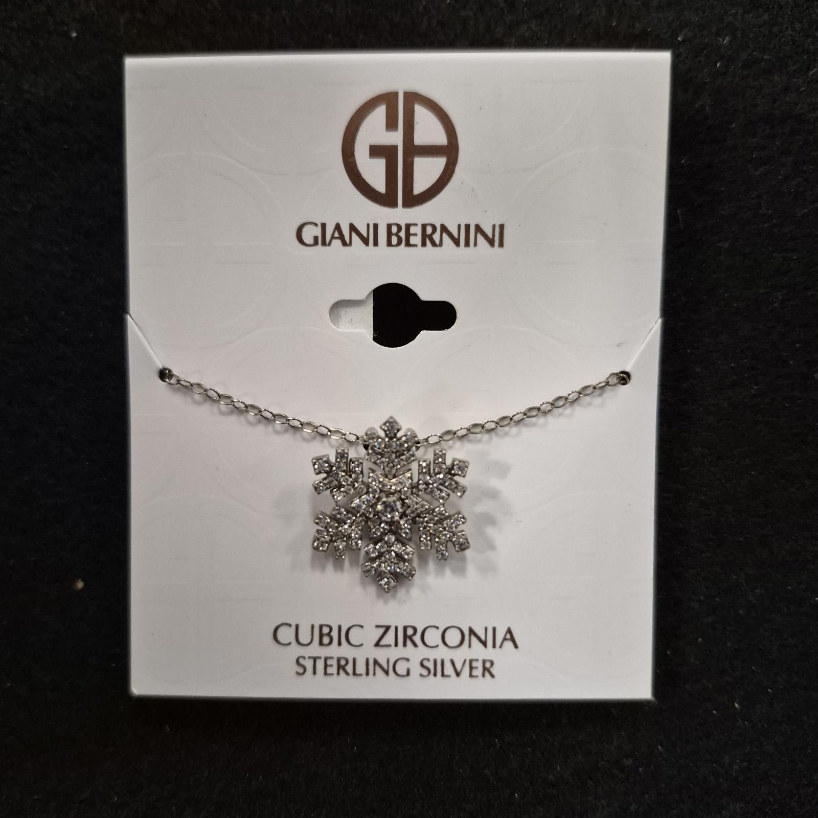 Giani Bernini Giani Bernini Snowflake Pendant Necklace in Sterling Silver Size ONE SIZE - 2 Thumbnail