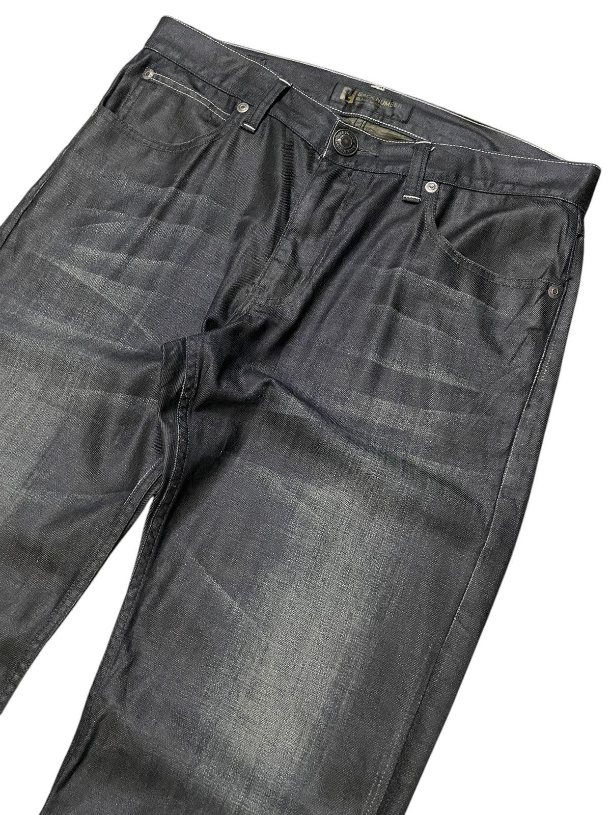 Hysteric Glamour × Yasuyuki Ishii Back Number Japan Waxed Coated Claw Mark Loose Jeans Size US 34 / EU 50 - 3 Thumbnail