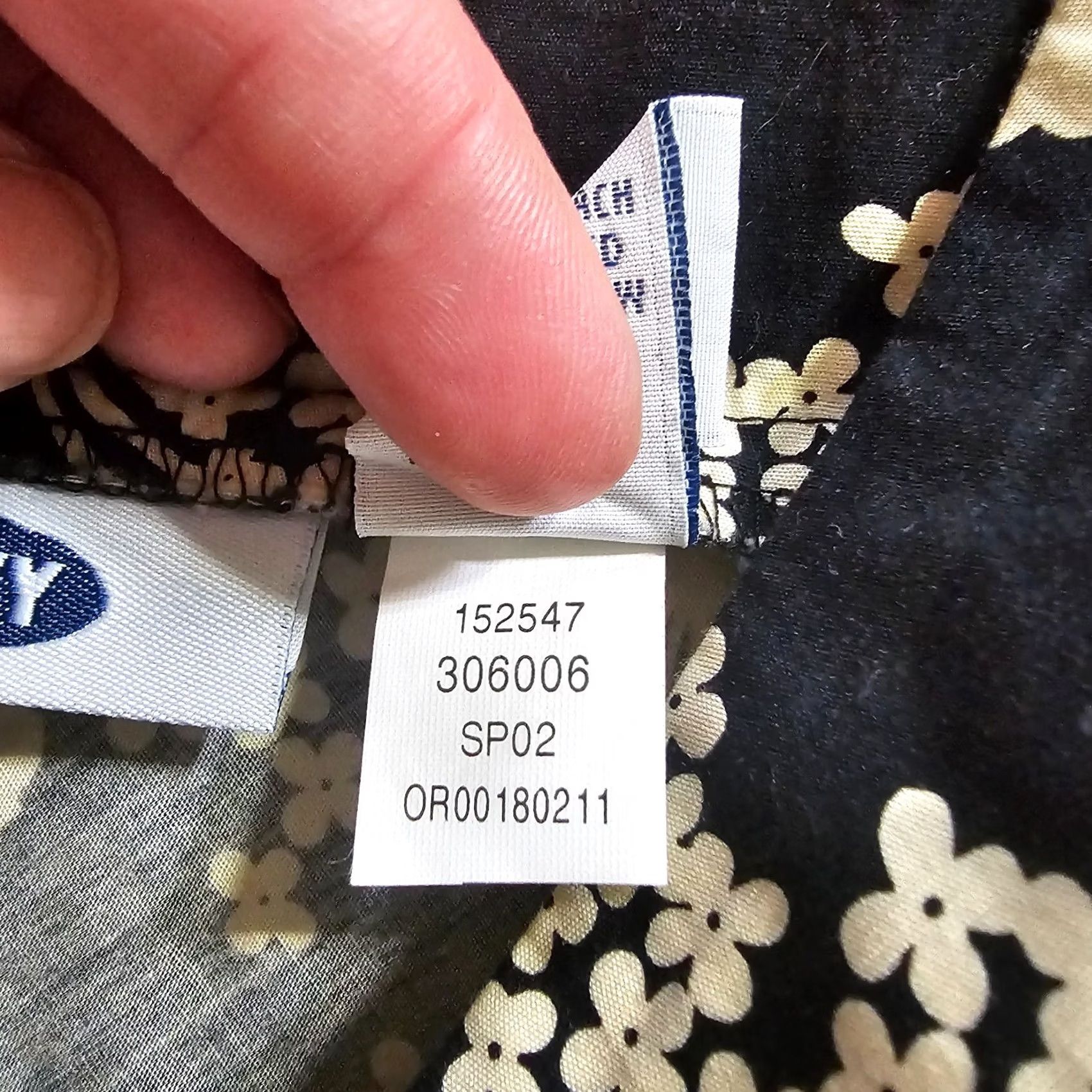 Old Navy VINTAGE Old Navy Skirt Womens 0 Black Floral A-Line 90s Y2K Casual Career Size 25" / US 0 / IT 36 - 4 Thumbnail