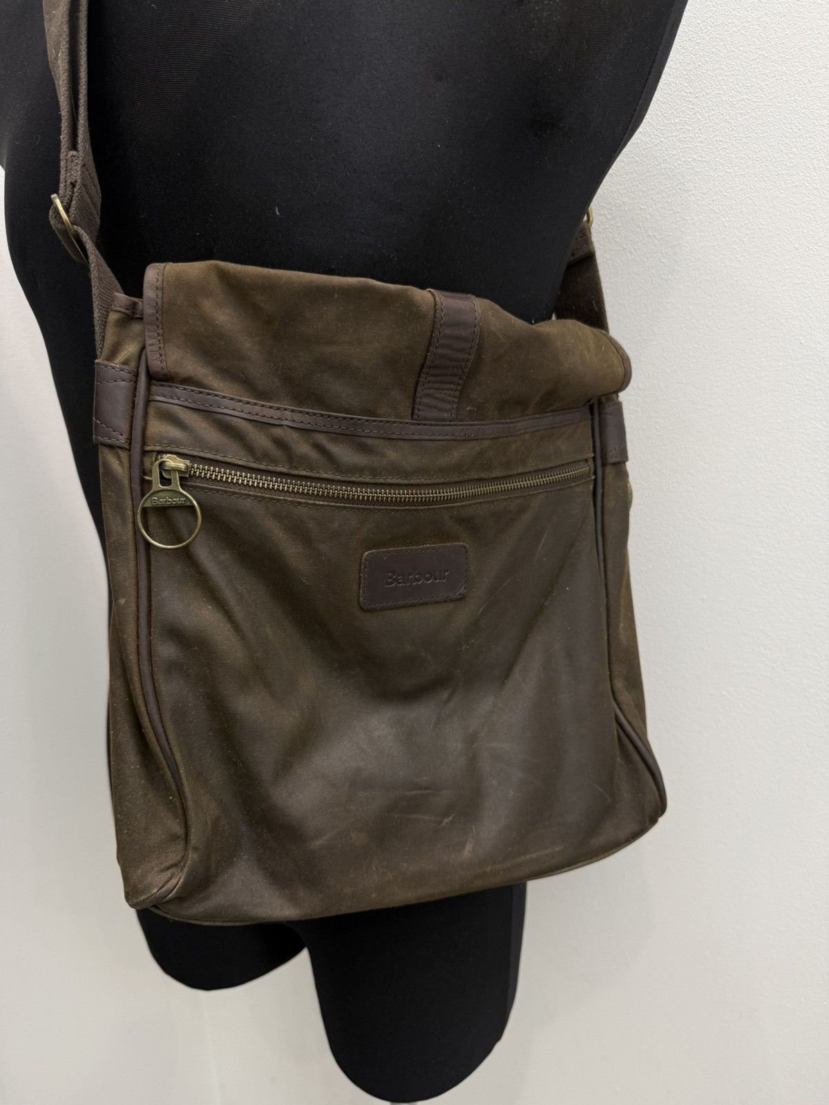 Barbour Barbour Wax Cotton Shoulder Bag Size ONE SIZE - 2 Thumbnail