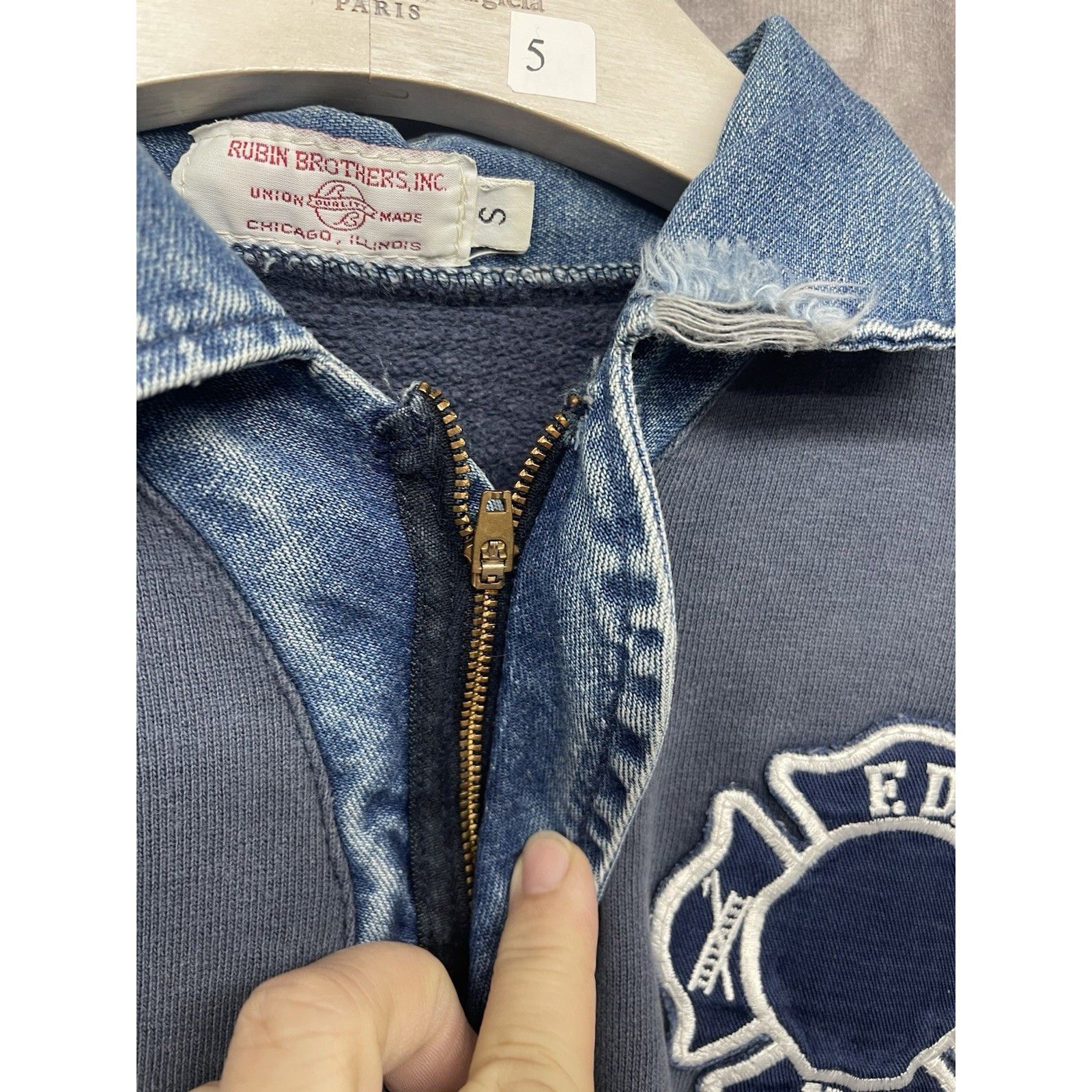 Other VINTAGE 60S 70S FDNY RUBIN BROTHERS JOB SHIRT UNION MADE CHI Size ONE SIZE - 8 Thumbnail