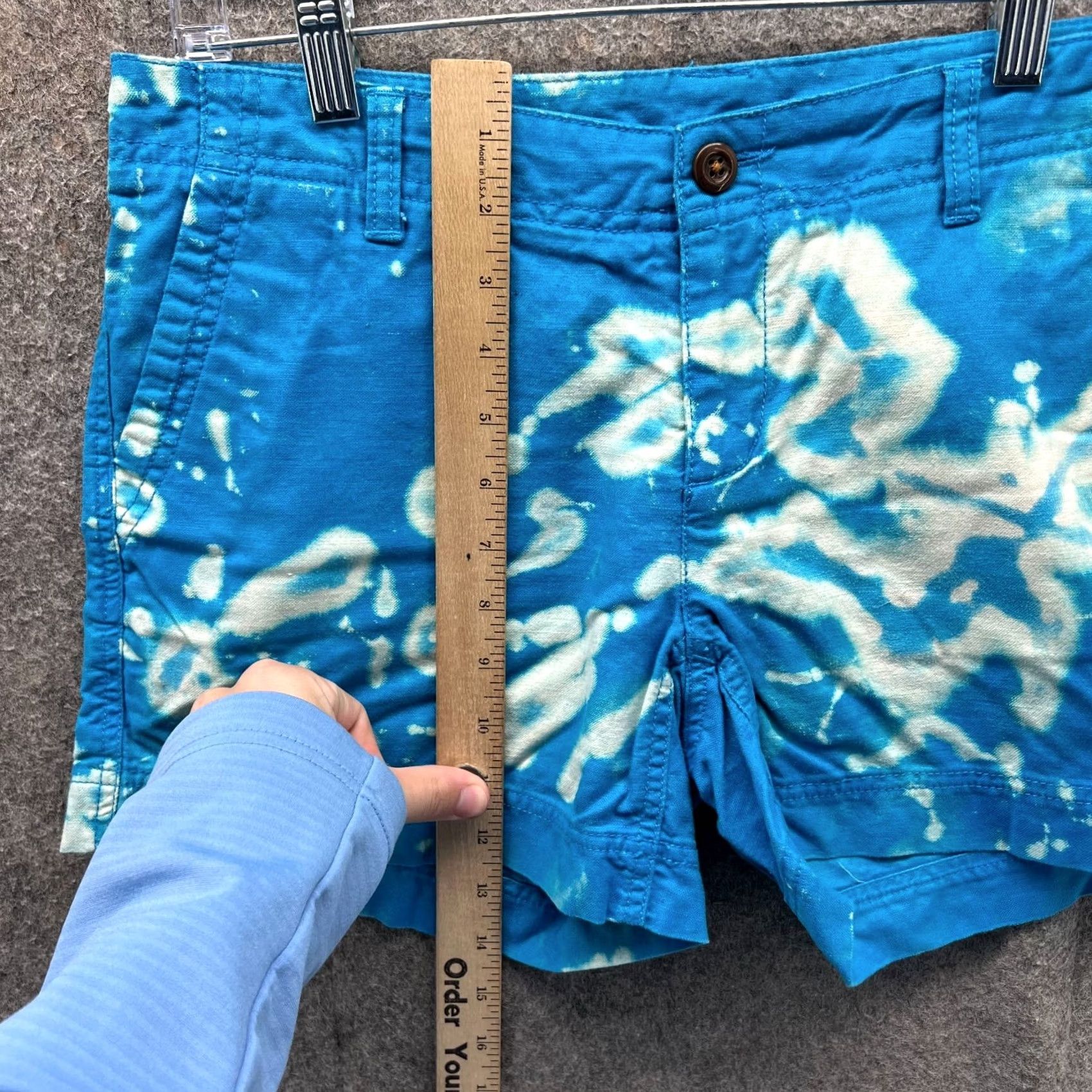 The North Face The North Face Shorts Womens 6 Light Blue Chino Flat Front Canvas Cotton Hiking Size 28" / US 6 / IT 42 - 4 Thumbnail