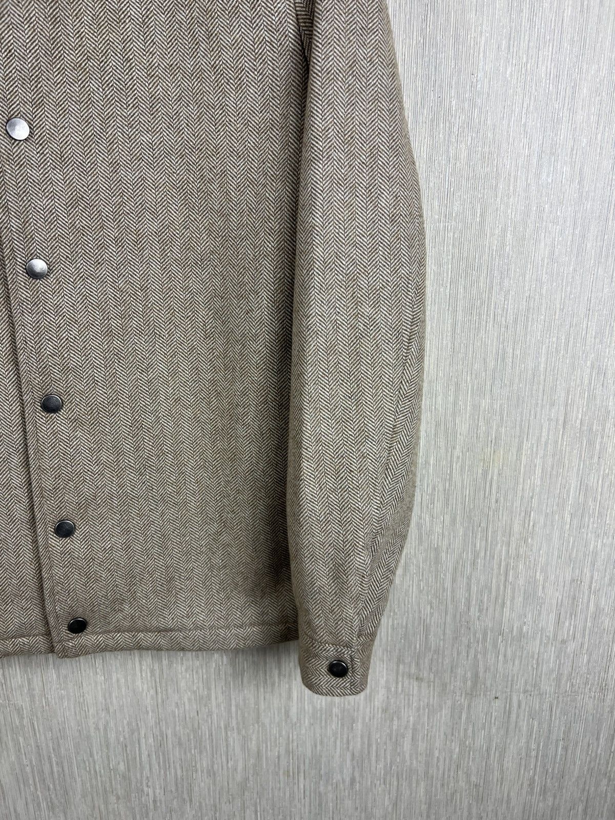 Holzweiler Holzweiler gabo shirt jacket sand wool herringbone button up Size US S / EU 44-46 / 1 - 6 Thumbnail