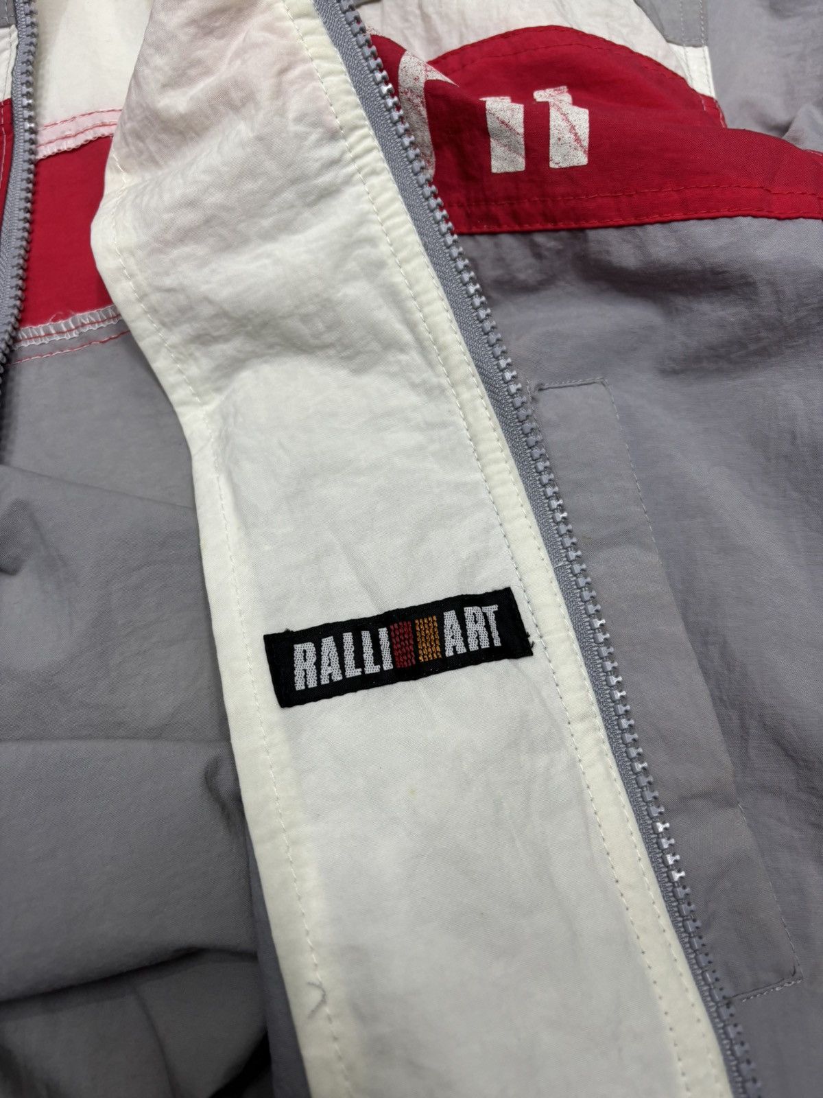 Honda 🔥VINTAGE MITSUBISHI RALLIART RACING BOMBER LIGHT JACKET Size US L / EU 52-54 / 3 - 7 Thumbnail