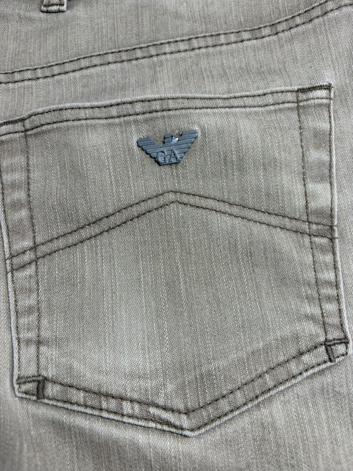 Armani Armani Jeans Sand Beige Wide Flat Jeans Size 38 Size US 38 / EU 54 - 4 Thumbnail
