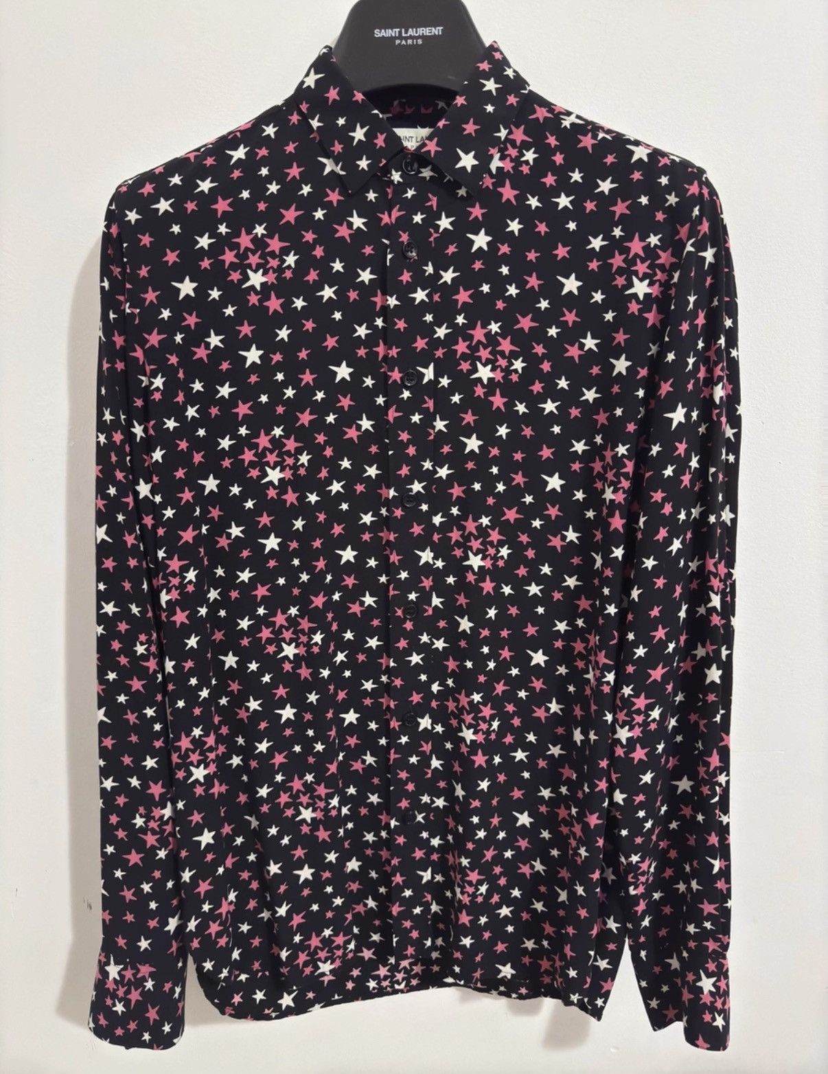 Saint Laurent Paris Saint Laurent (SLP) 16FW Viscose Starry Sky Shirt Size US M / EU 48-50 / 2 - 1 Thumbnail