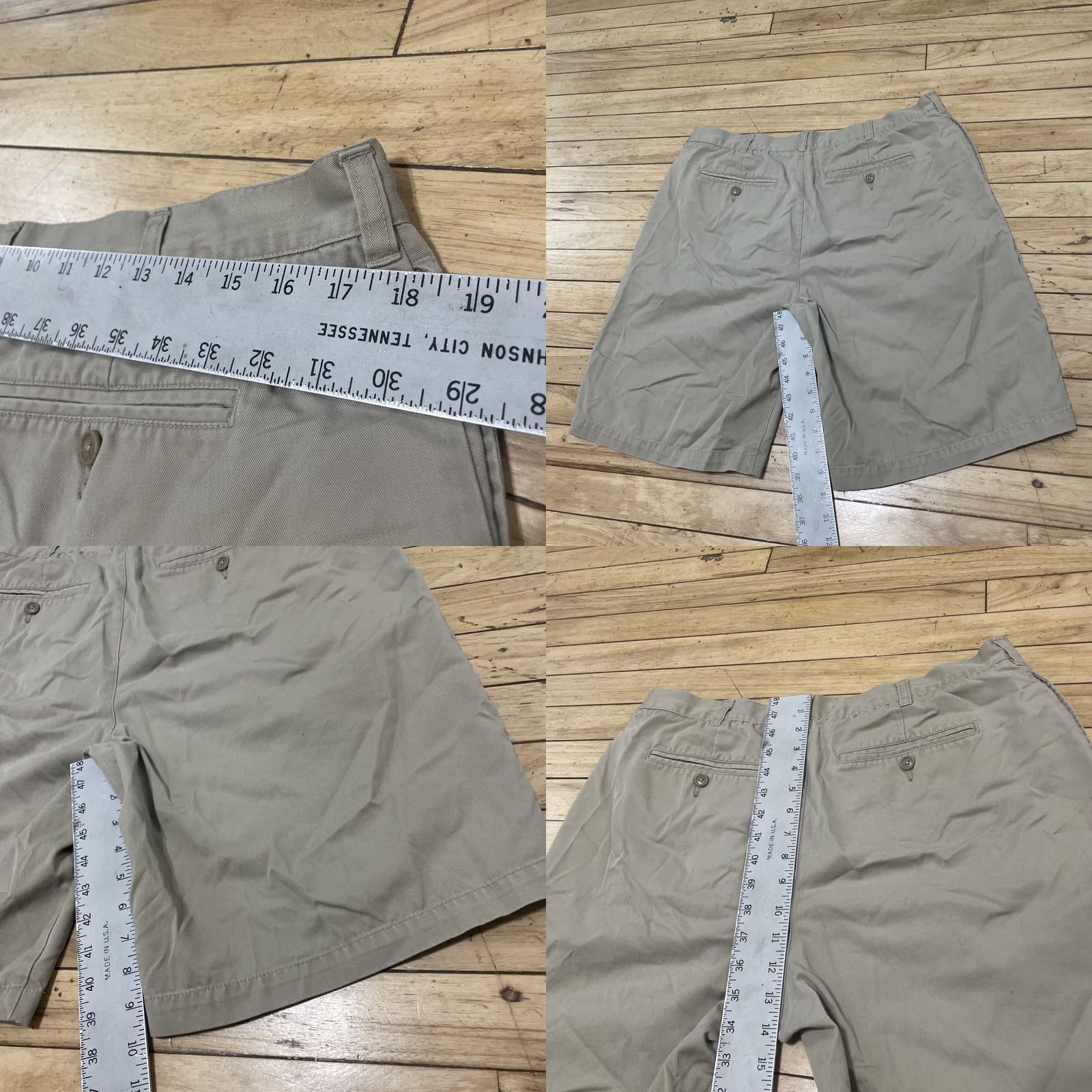 Lands' End VINTAGE Lands' End Pleated Shorts Men 36 Chino Casual 90s Y2k Khaki Beige 36x8 Mens Size US 36 / EU 52 - 8 Thumbnail