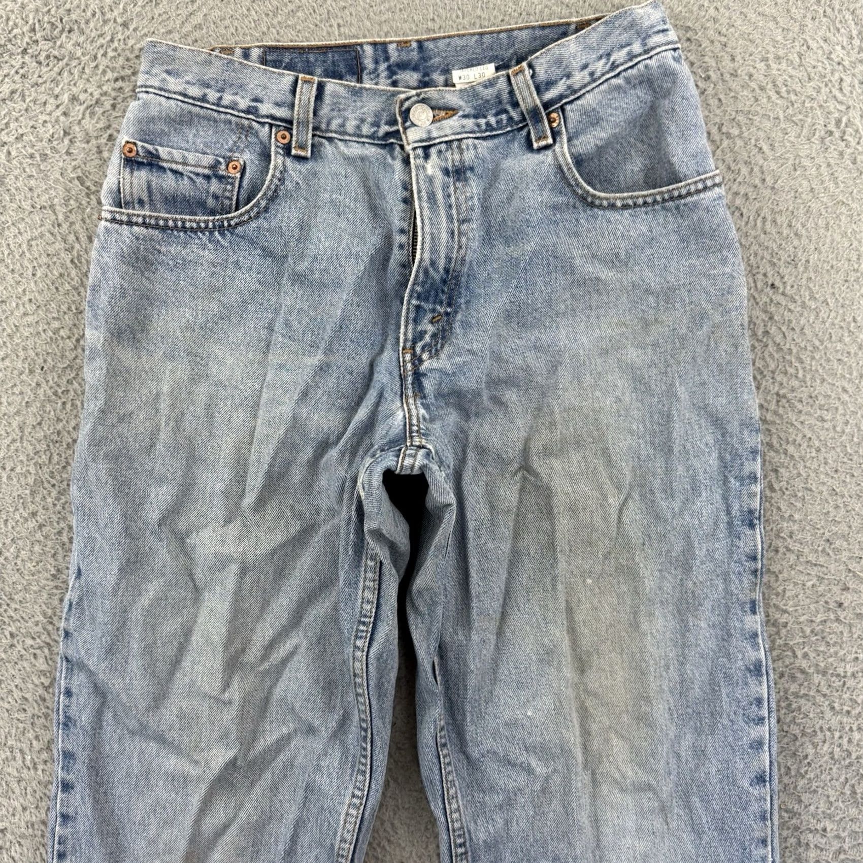 Levi's VINTAGE Levi's 560 Jeans Mens 30x30 Blue Denim Loose Fit Tapered Leg 90s Grunge Size US 30 / EU 46 - 3 Thumbnail