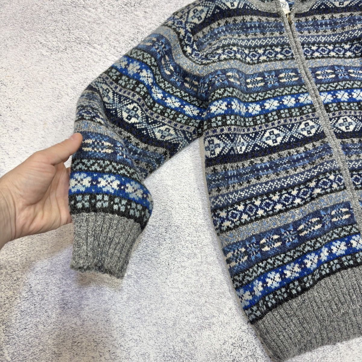 Jamiesons Of Shetland Jamieson’s Of Shetland Pure New Wool Zip Hoodie M size 48 Size US M / EU 48-50 / 2 - 4 Thumbnail