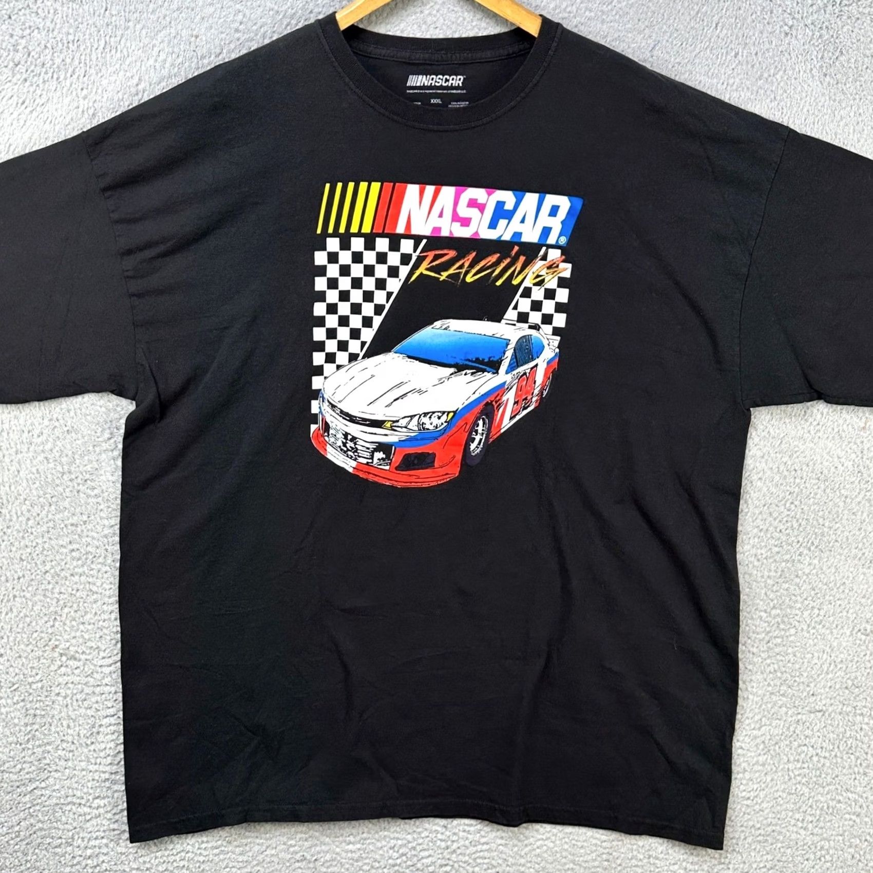 NASCAR Nascar Racing 94 T-Shirt Short Sleeve Tee Men 3XL Black Car Graphic Short Sleeve Crew Neck 100% Cotton Graphic Print Mens Size US XXL / EU 58 / 5 - 3 Thumbnail