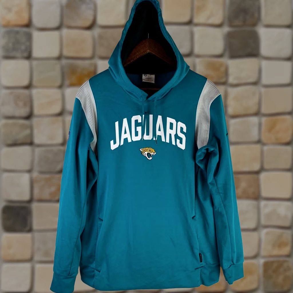 Nike Nike Jacksonville Jaguars NFL Therma-FIT On-Field Pullover Hoodie Mens Med Teal Size US M / EU 48-50 / 2 - 1 Thumbnail