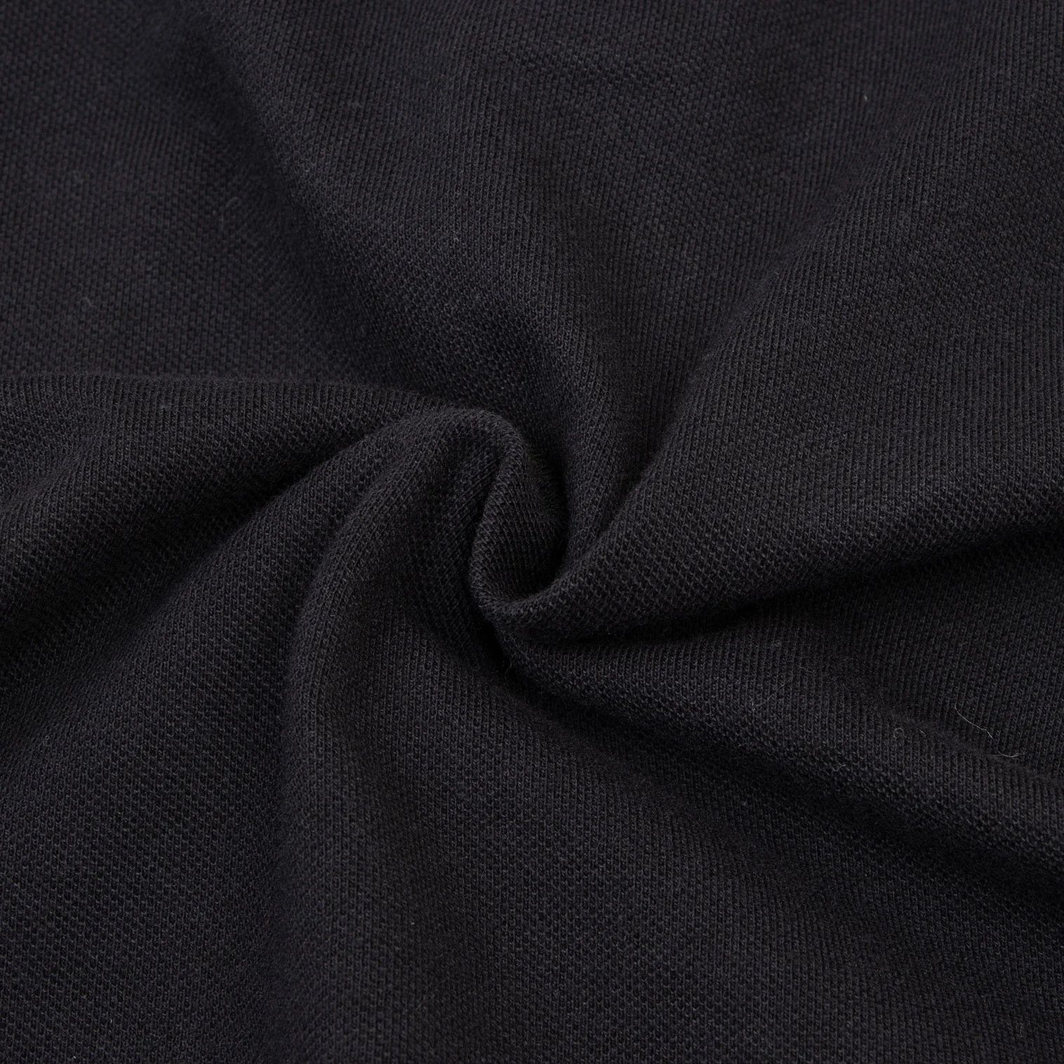 Dolce & Gabbana Cotton Collar Contrast Logo Plate Polo Shirt Black 44 Size US S / EU 44-46 / 1 - 14 Thumbnail