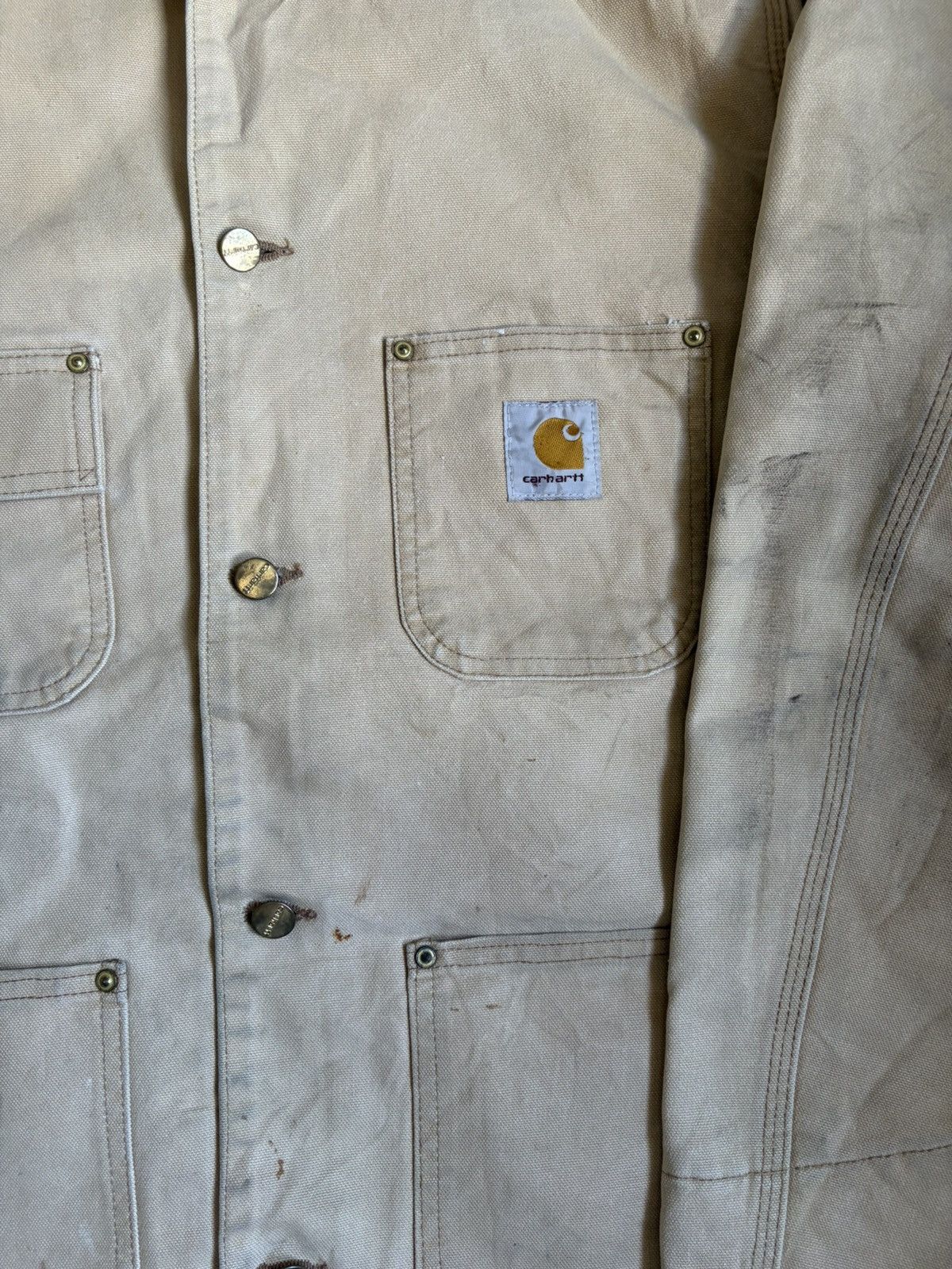 Carhartt Vintage faded Carhartt Work Jacket Size US L / EU 52-54 / 3 - 4 Thumbnail