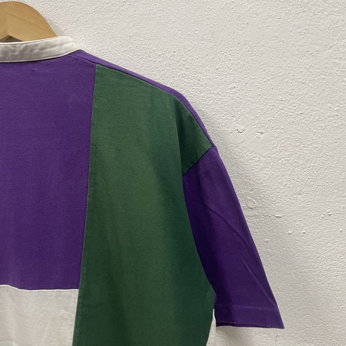 Japanese Brand × Vintage 🔥🇯🇵Vintage Niko And … Colour Block Retro Mandarin Collar Tee Size US L / EU 52-54 / 3 - 4 Thumbnail