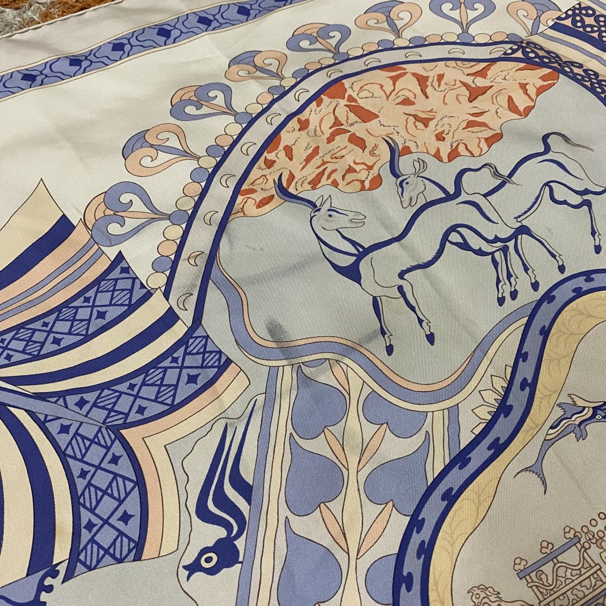 Hermes ☀️Hermes Les Printemps de Thera silk scarf by J.Abadie Size ONE SIZE - 12 Thumbnail