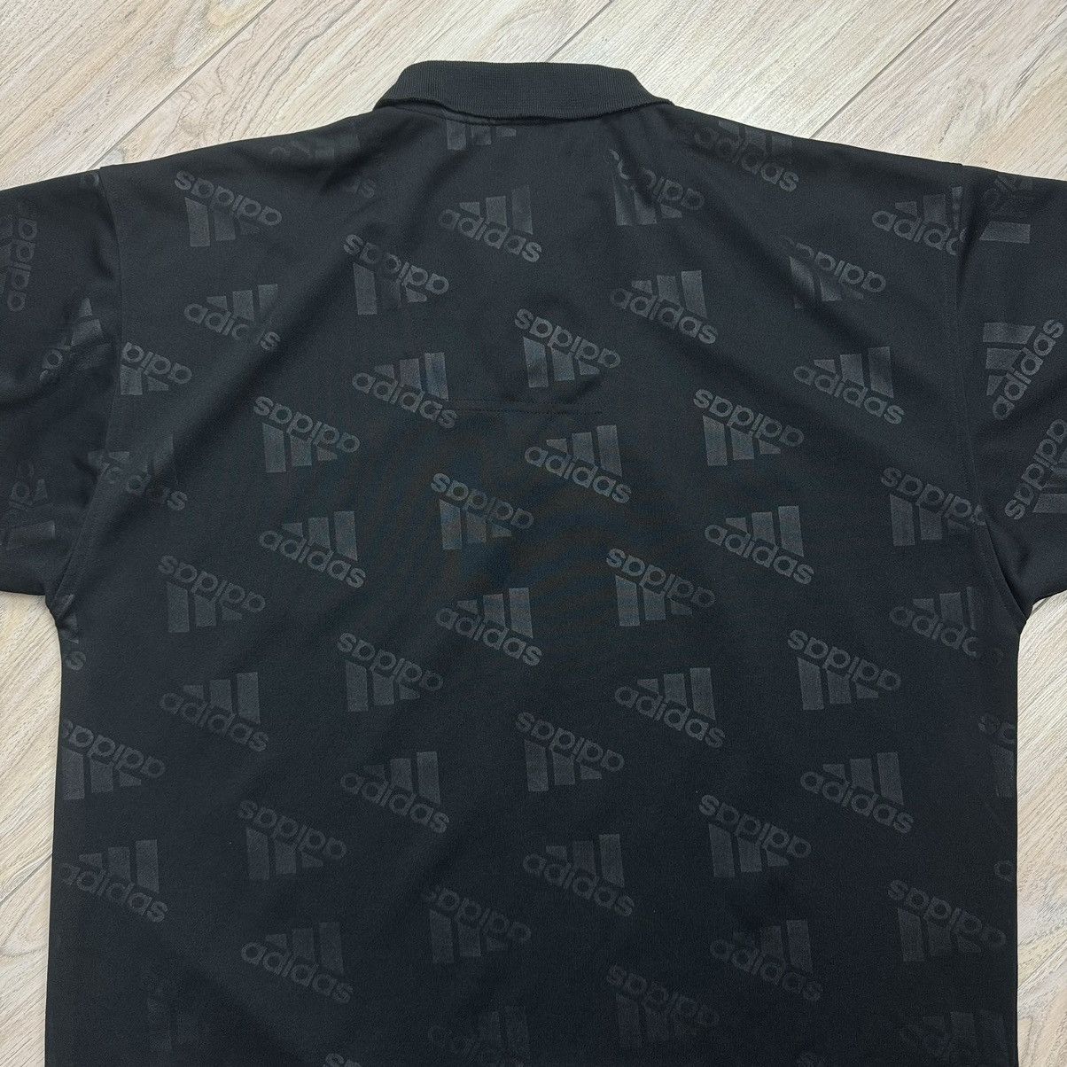 Adidas Vintage Y2K Adidas Multi Logo Monogram Boxy Polo Shirt Size US L / EU 52-54 / 3 - 9 Thumbnail