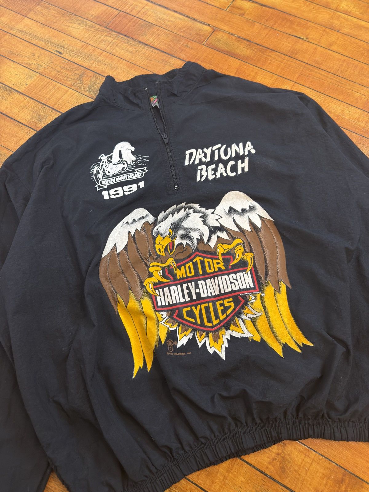 Harley Davidson Harley Davison Nylon Quarter Zip Size US M / EU 48-50 / 2 - 1 Thumbnail