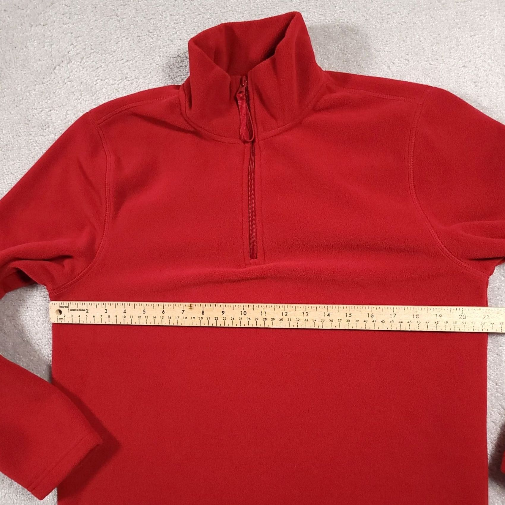 Vintage VINTAGE St. John's Bay Fleece 1/4 Zip Pullover Shirt Mens Small Red Outdoors Long Sleeve Size US S / EU 44-46 / 1 - 5 Thumbnail