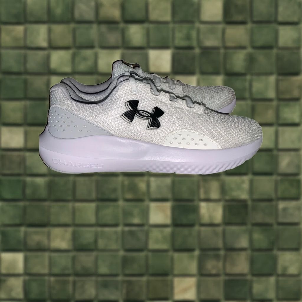 Under Armour Under Armour Charged Surge 4 White/Grey Mens US 8.5 Sneaker Size US 9 / EU 42 - 1 Thumbnail