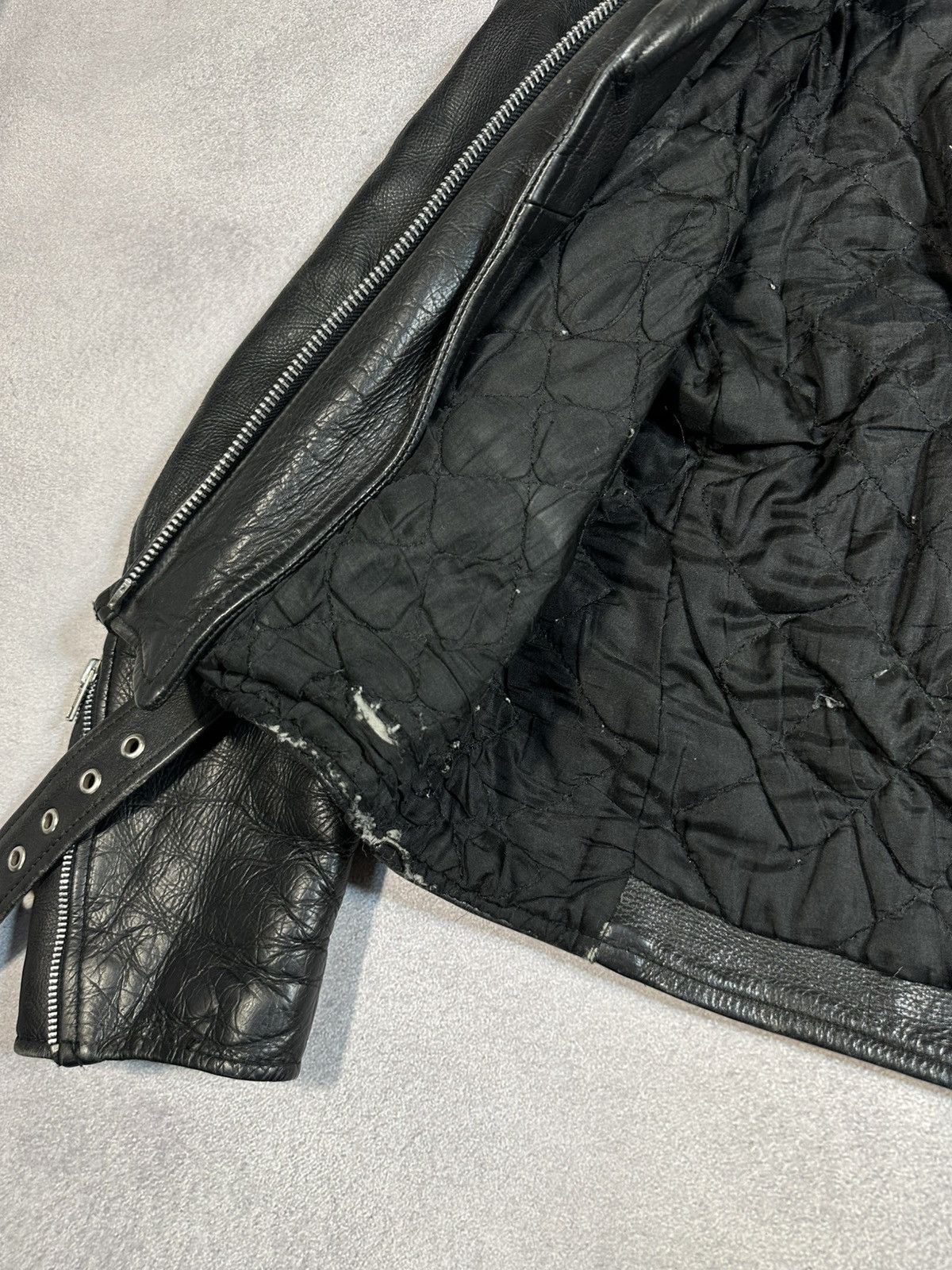 Other Vintage Dollar Men’s Heavy Leather Moto Jacket Sz M Size US M / EU 48-50 / 2 - 11 Thumbnail
