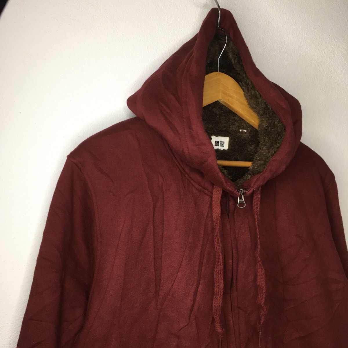 Uniqlo Crazy Uniqlo Fur Lined Zip Up Hoodie Size US XL / EU 56 / 4 - 6 Thumbnail