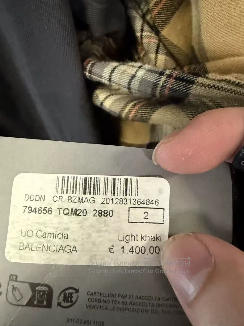 Balenciaga Balenciaga Two-button plaid shirt from Liberty Size US M / EU 48-50 / 2 - 6 Thumbnail