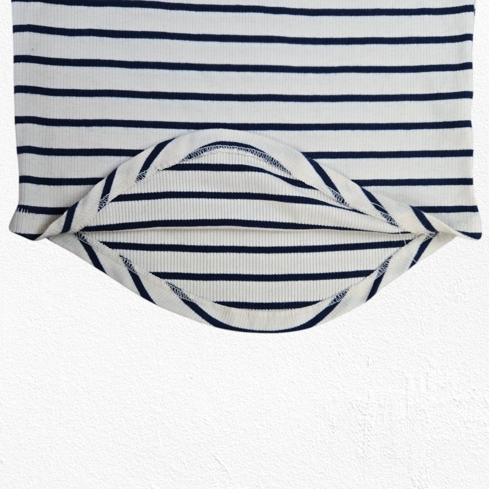 Free People White Blue Off the Shoulder Striped Top Size Medium Size M / US 6-8 / IT 42-44 - 5 Thumbnail