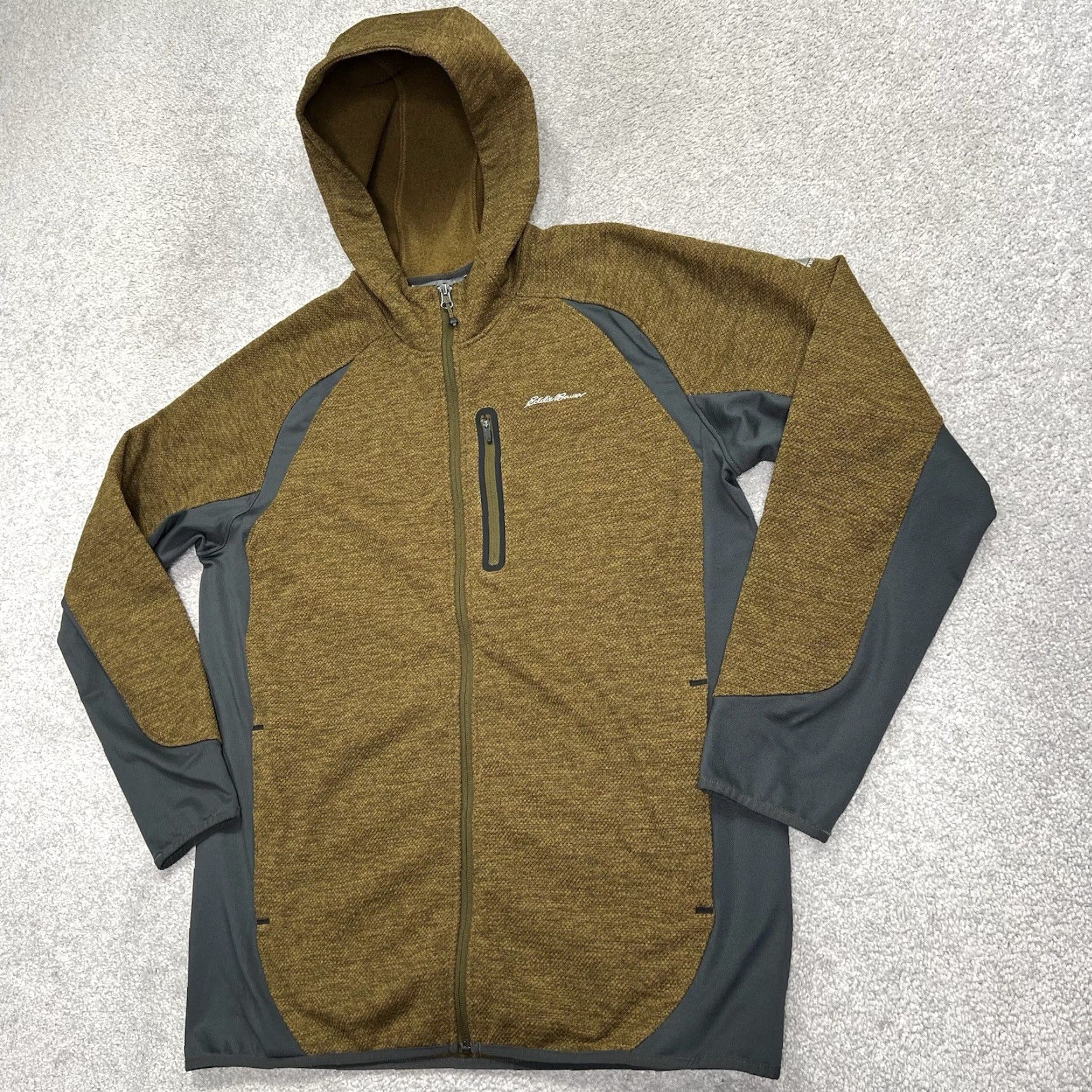 Eddie Bauer Eddie Bauer First Ascent Hoodie Jacket Mens Large Full Zip Pockets Sweatshirt Brown Gray Stretch Size US L / EU 52-54 / 3 - 2 Thumbnail