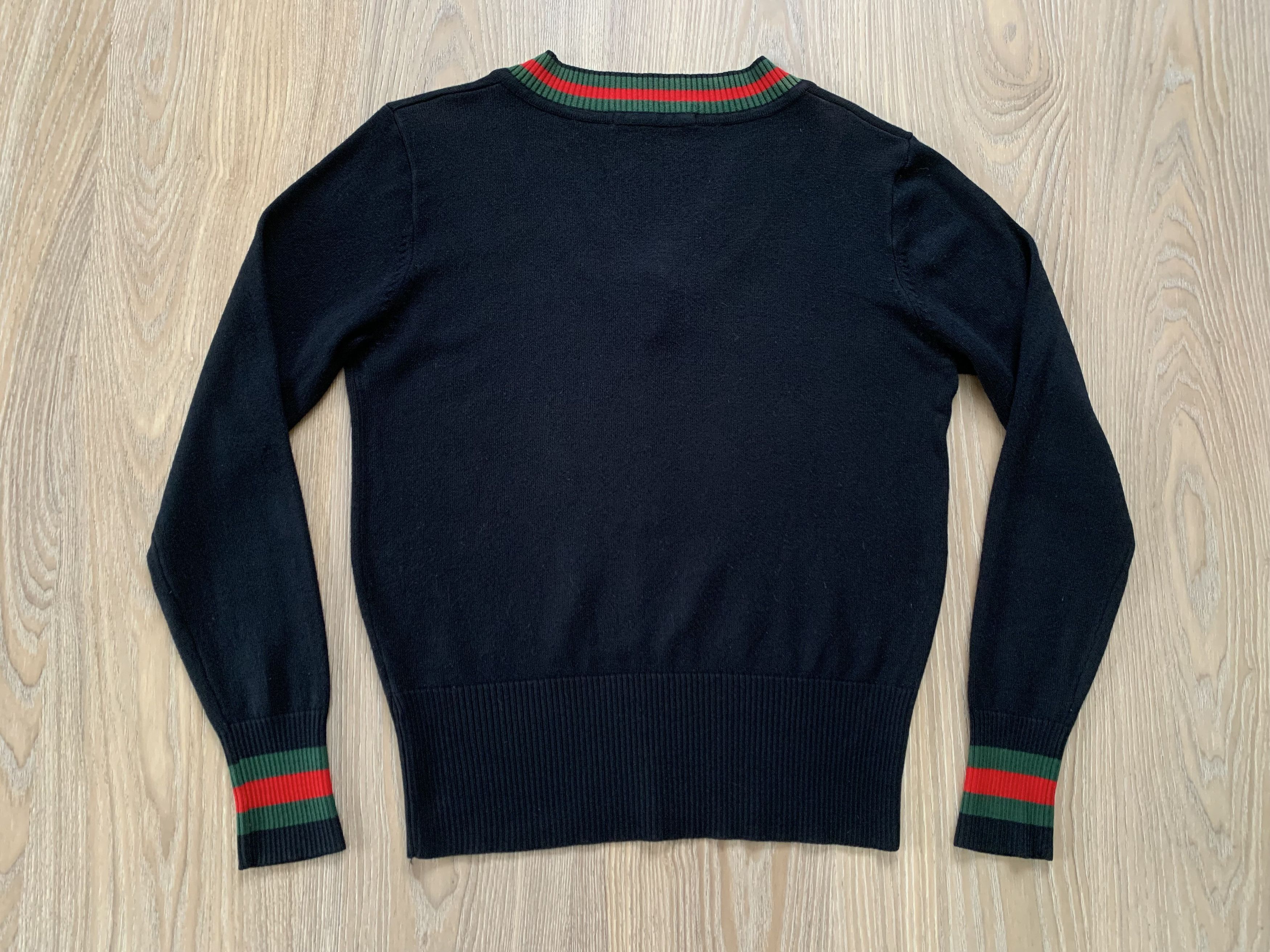 Gucci Gucci Black V-Neck Sweater Jumper Size M / US 6-8 / IT 42-44 - 3 Thumbnail