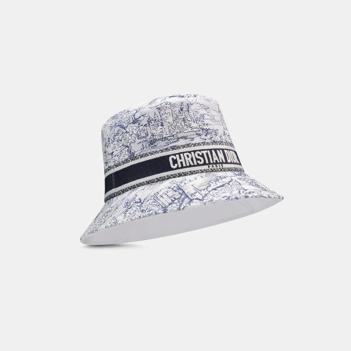 Dior o1bcso1str0226 Size:OS/Small Brim-Bucket Hat in White/Blue Size ONE SIZE - 1 Thumbnail
