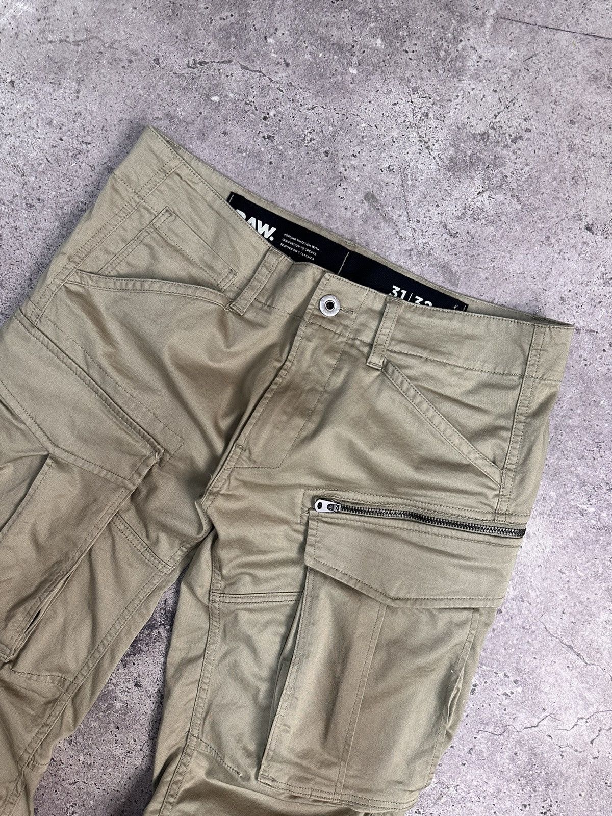 G-Star LGB Baggy GOA Flare Military Style Cargo Pants Ifsixwasnine Size US 32 / EU 48 - 3 Thumbnail