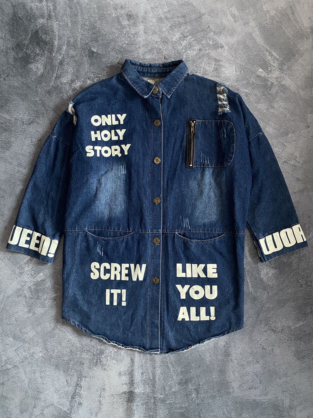 If Six Was Nine Van Ake Denim Jacket Size XL / US 12-14 / IT 48-50 - 1 Thumbnail