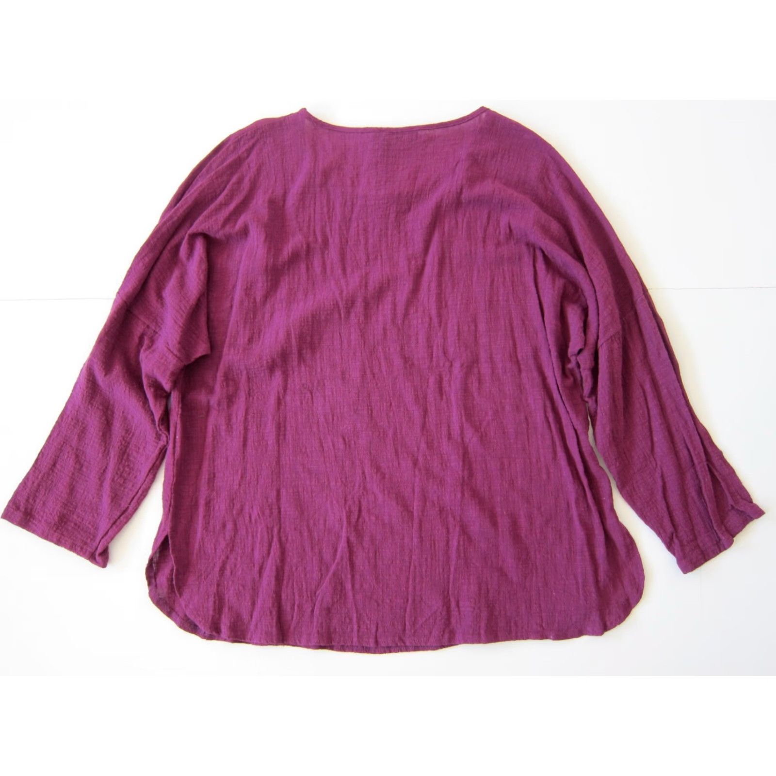 Vintage Zanzea 100% Cotton Purple Long Sleeve Pocket Tunic Peasant Blouse 5XL NWT Women Blouse Tunic Pocket Size XXL / US 16-18 / IT 52-54 - 2 Thumbnail